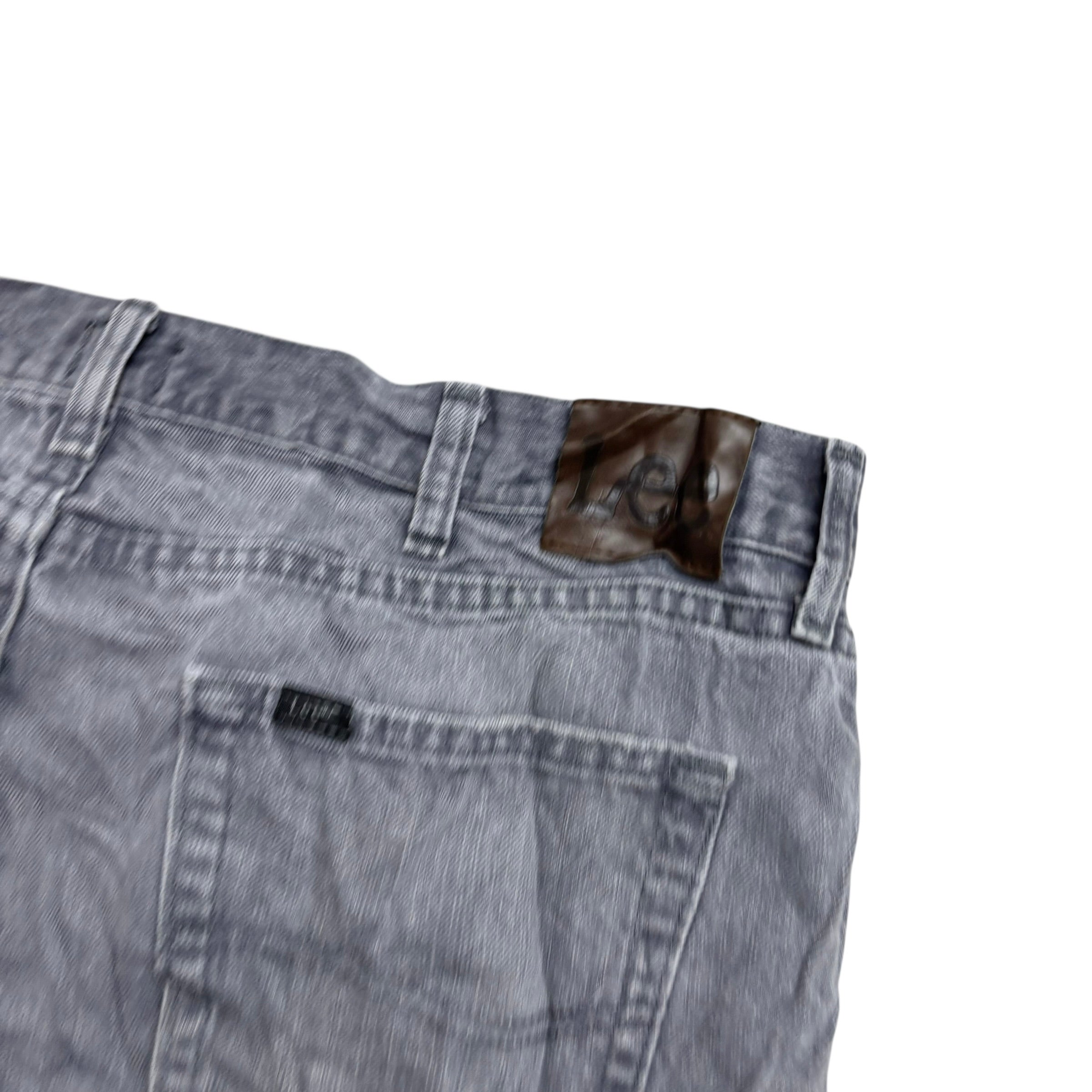 Lee Jeans W40 L30 Mens Grey Regular Straight Fit Denim (E)