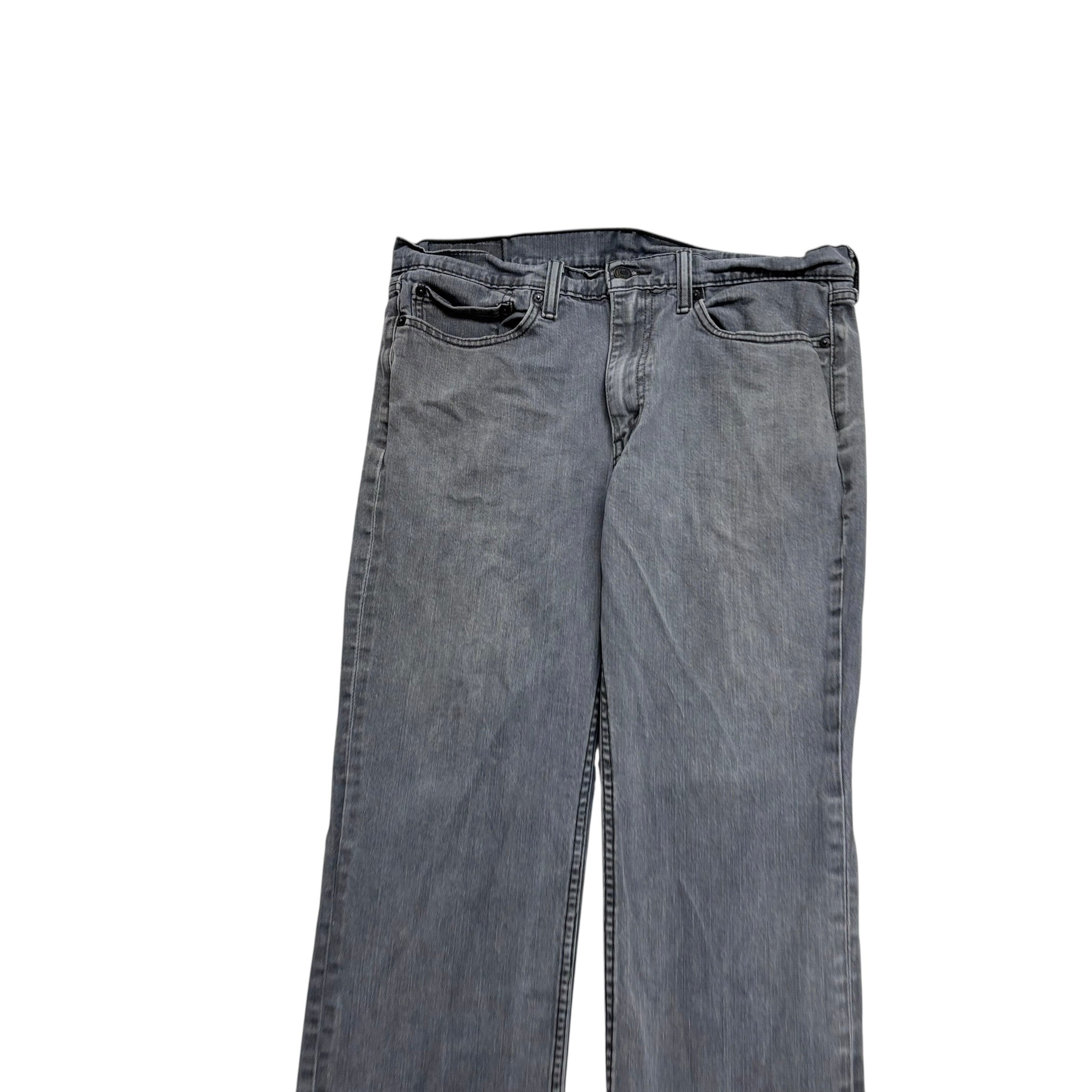 Levis 514 Jeans W34 L27 Mens Grey Regular Straight Fit Stretch Denim (E)