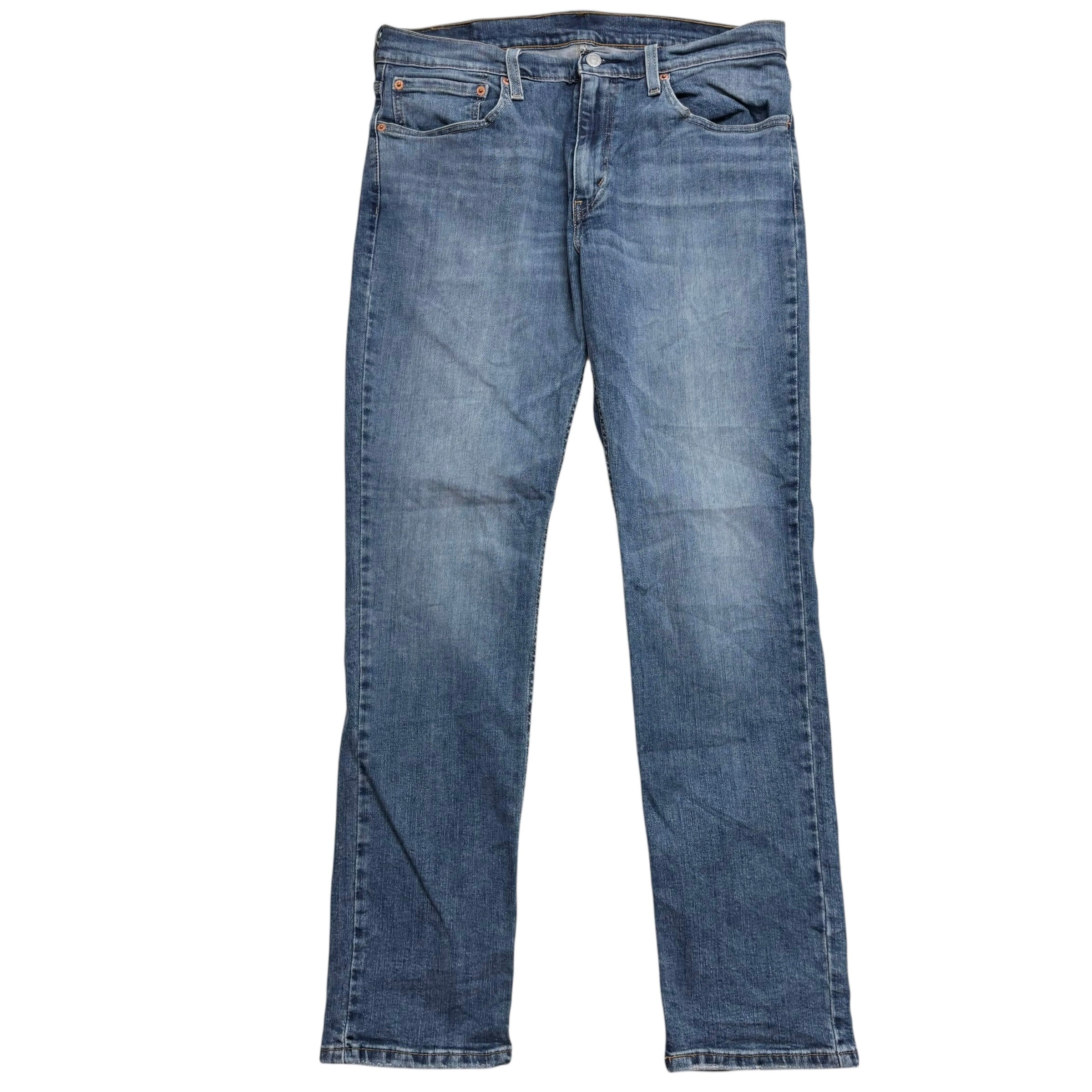 Levis 511 Jeans W34 L32 Mens Mid Blue Slim Fit Stretch Denim