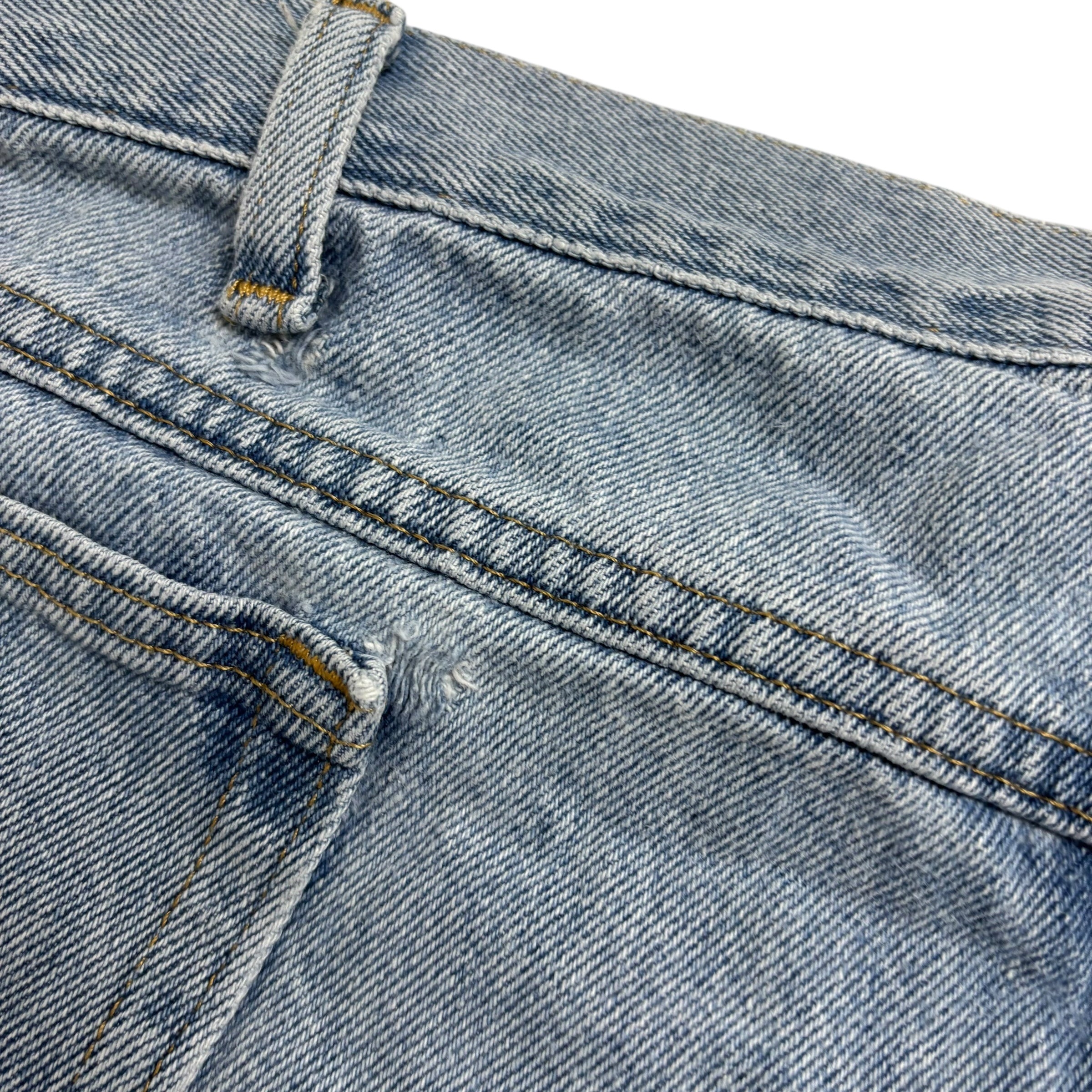 Wrangler Jeans W46 L29 Mens Light Blue Relaxed Straight Fit Vintage Denim