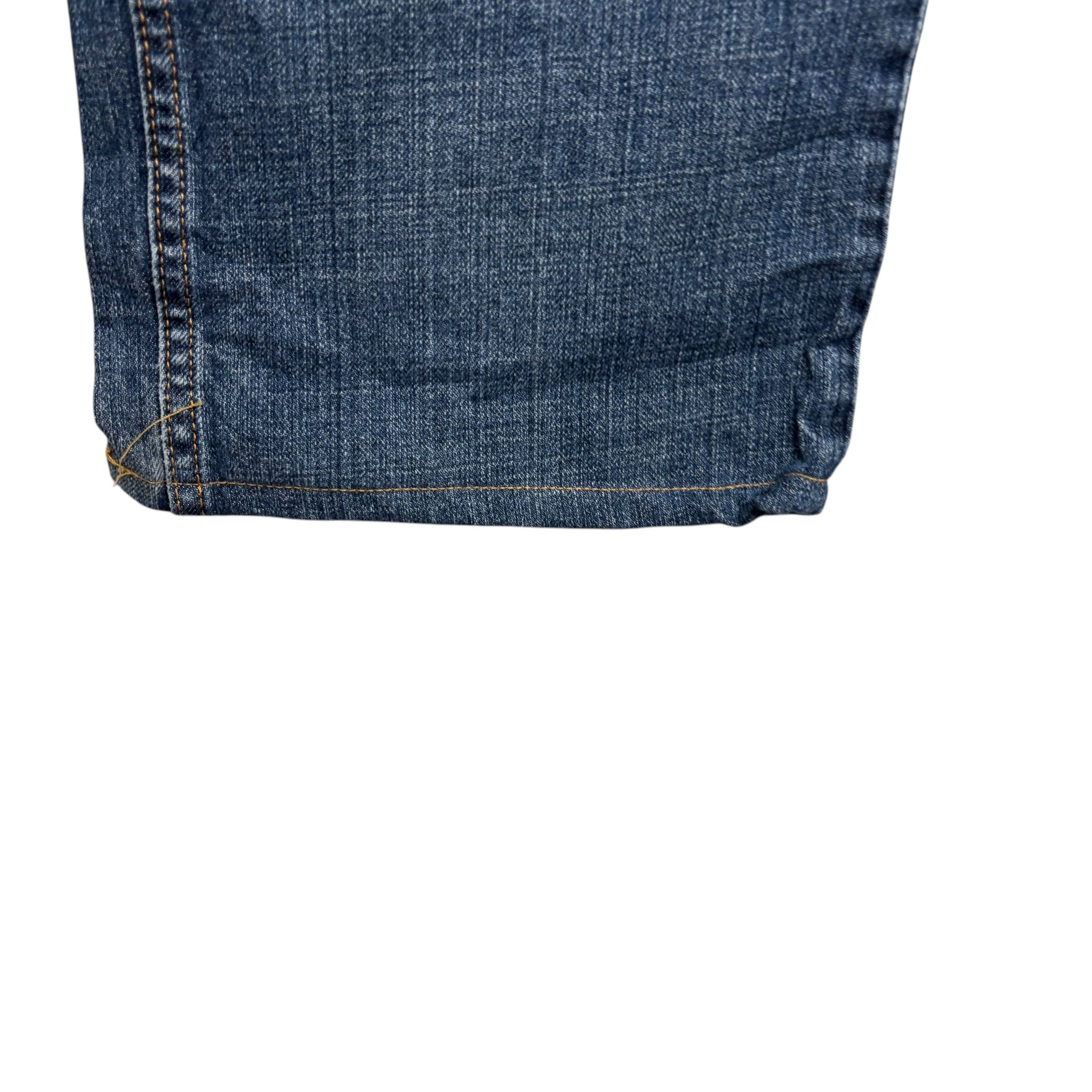 Levis 505 Jeans W36 L32 Mens Mid Blue Regular Straight Fit Vintage Denim