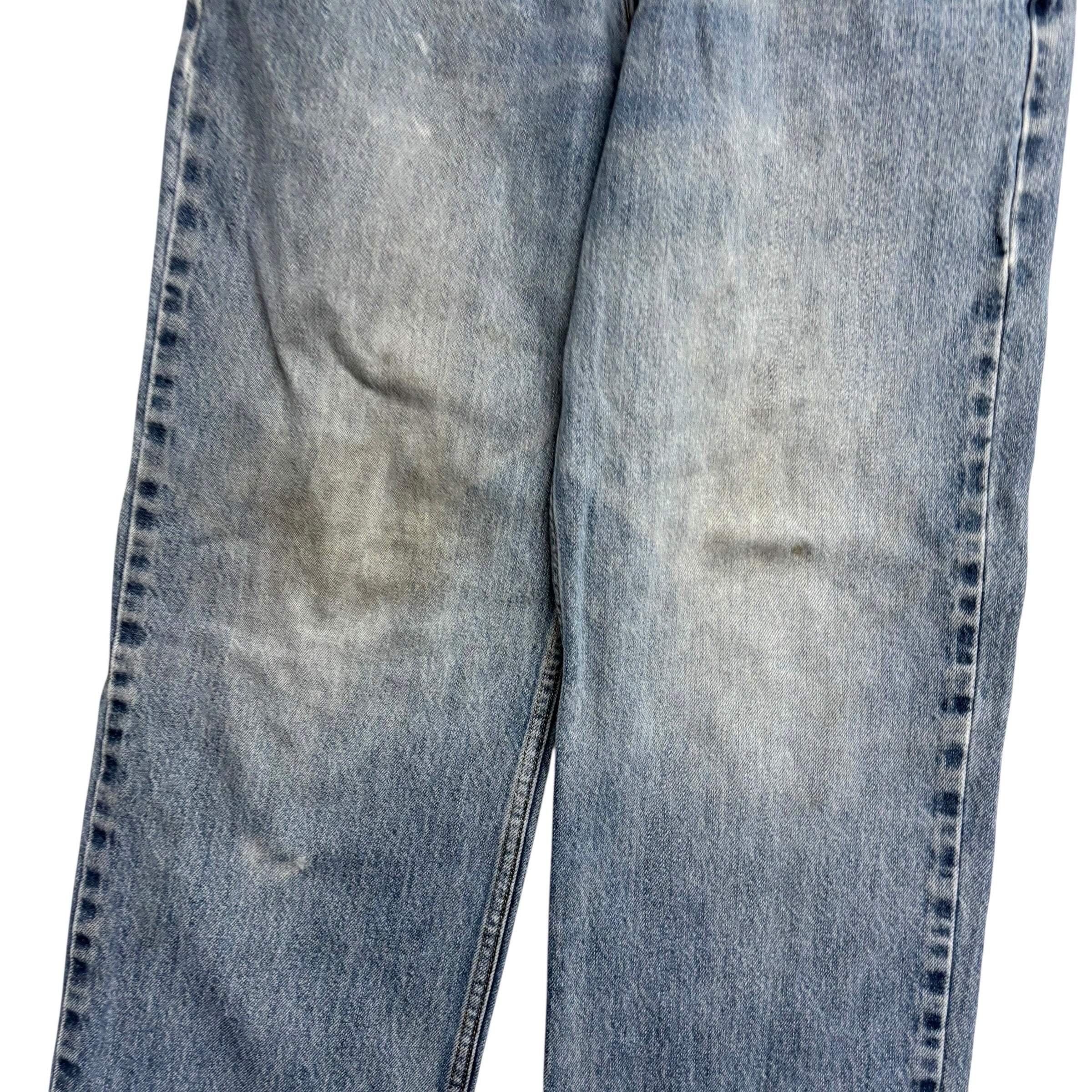 Levis 550 Jeans W32 L32 Mens Mid Blue Baggy Relaxed Straight Fit Denim (F)