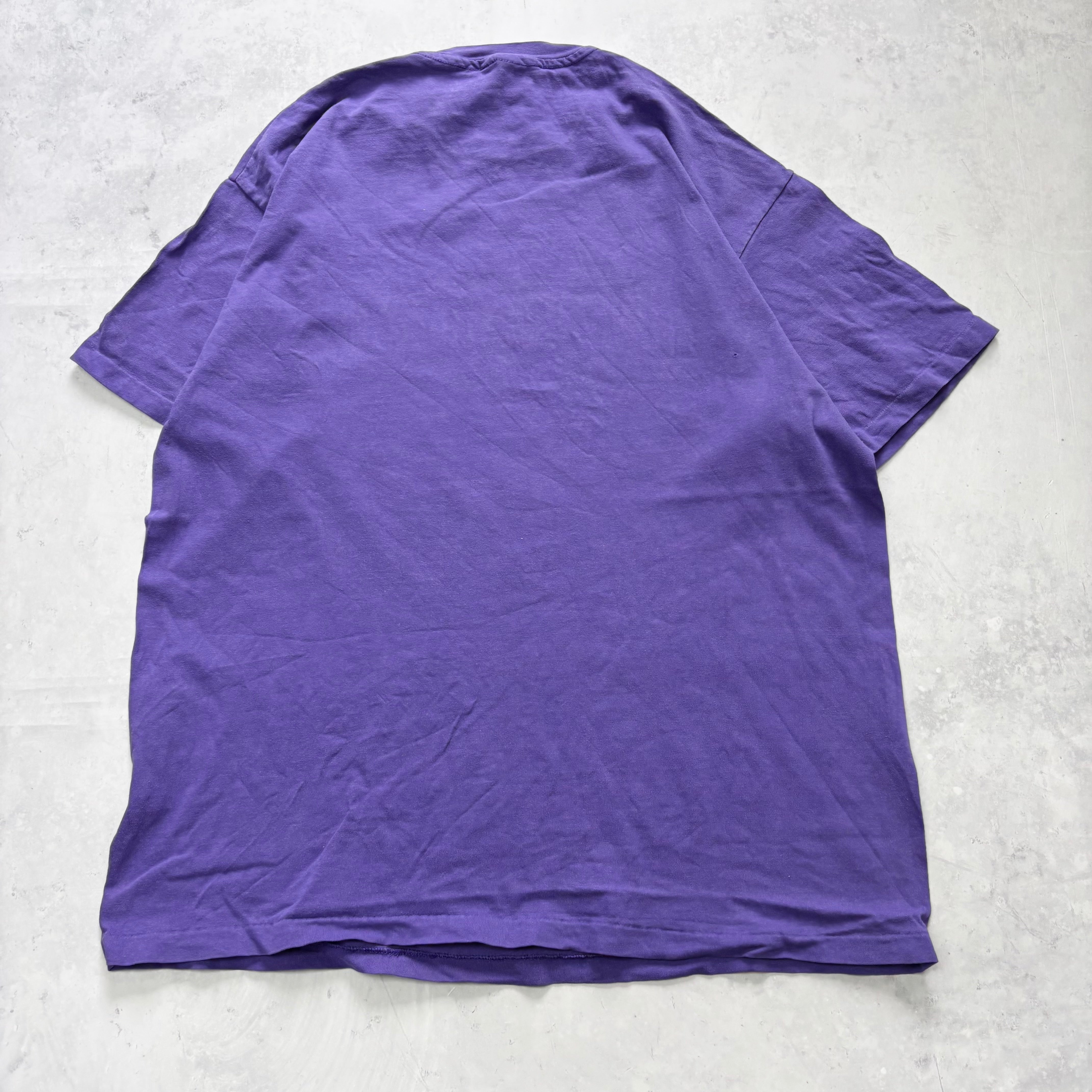 Vintage T Shirt Mens XL Purple Single Stitch Graphic Print 90s USA Florida