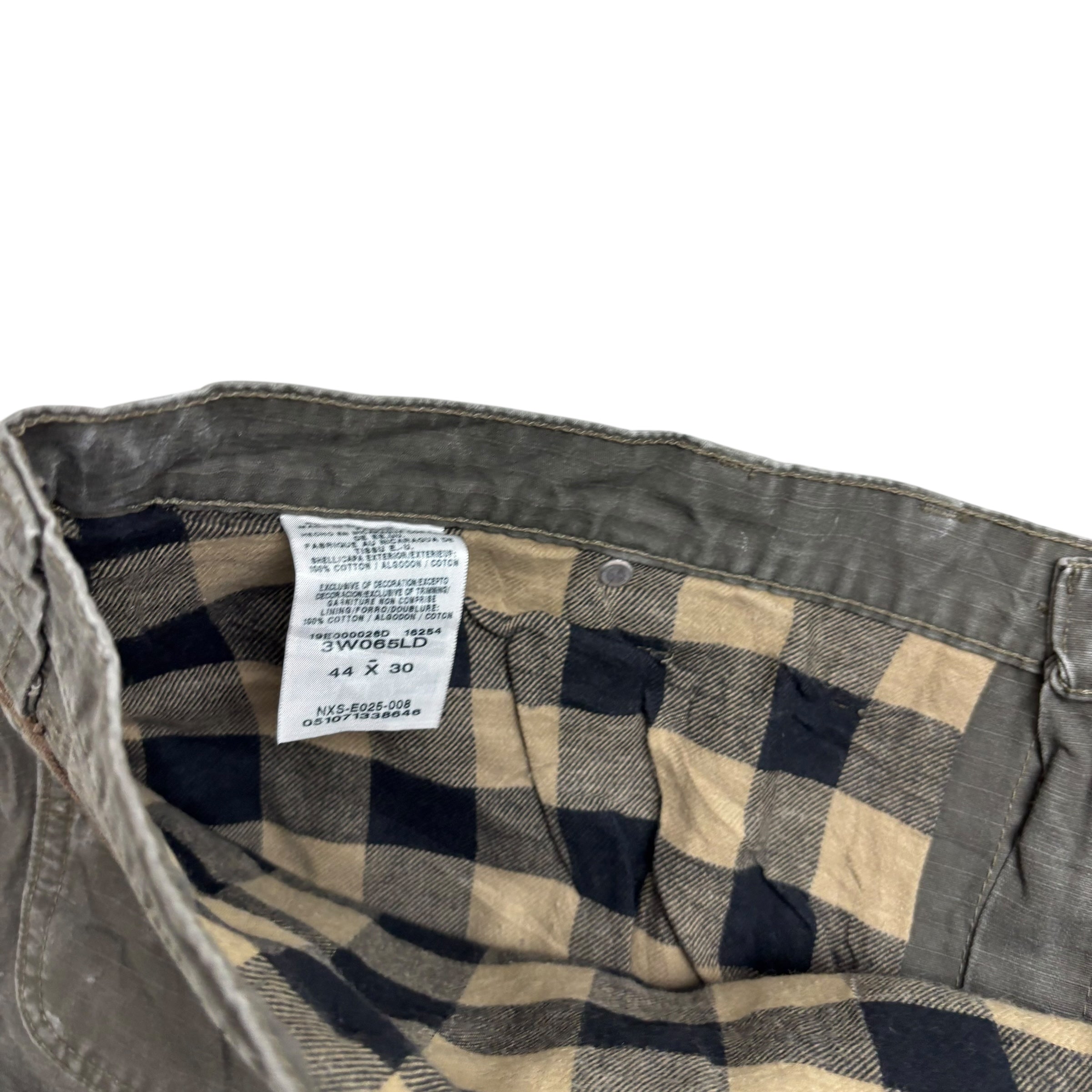 Wrangler Carpenter Pants W44 L30 Mens Olive Relaxed Straight Fit Cargo Trousers