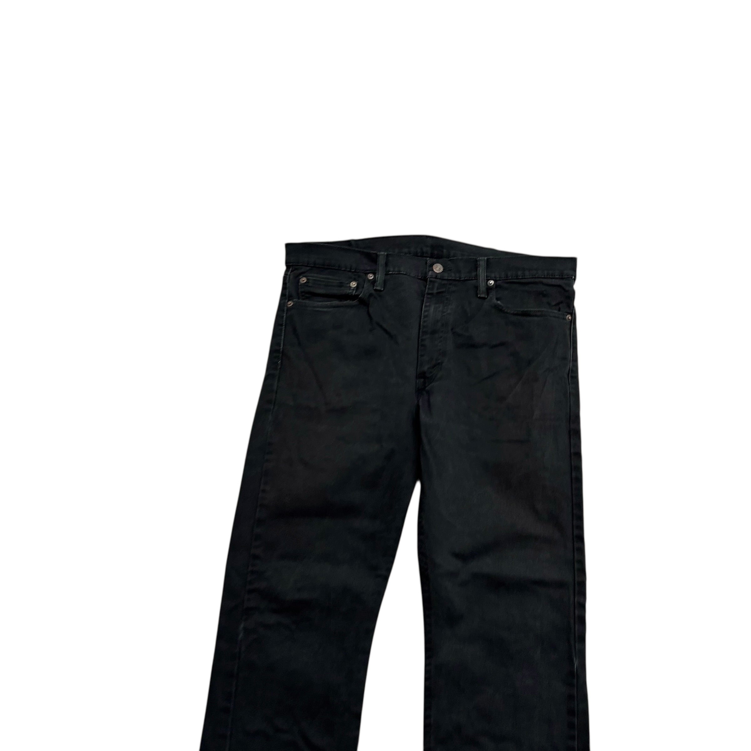 Levis 513 Jeans W36 L30 Mens Black Slim Straight Fit Stretch Denim