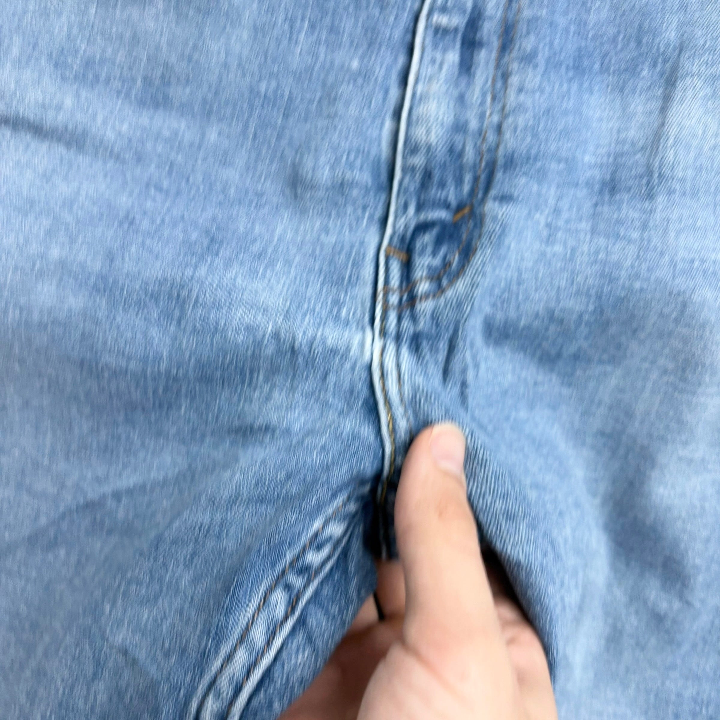 Levis 514 Jeans W36 L30 Mens Light Blue Regular Straight Fit Stretch Denim