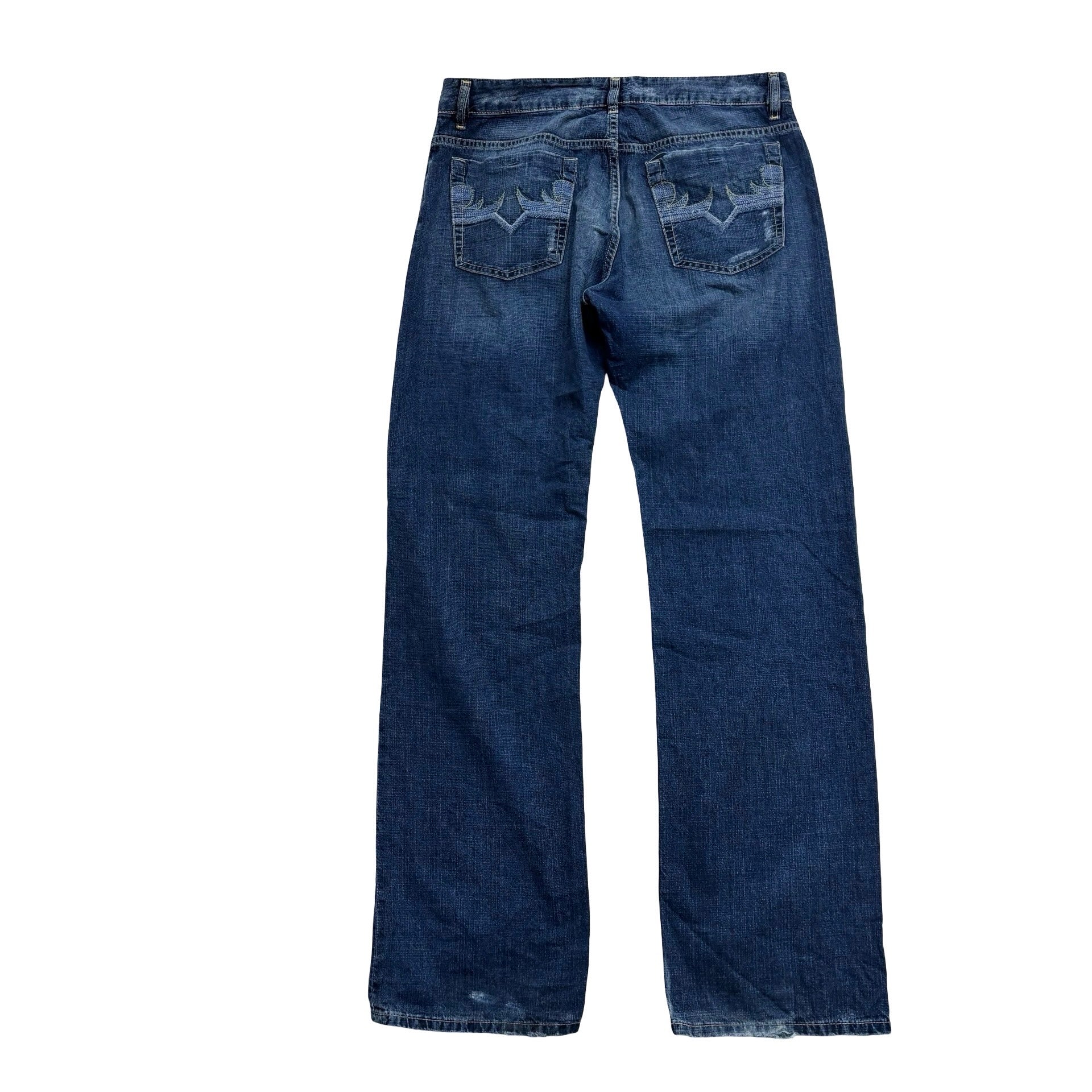 Diesel Rabox Jeans W34 L34 Mens Dark Blue Relaxed Straight Vintage Y2K