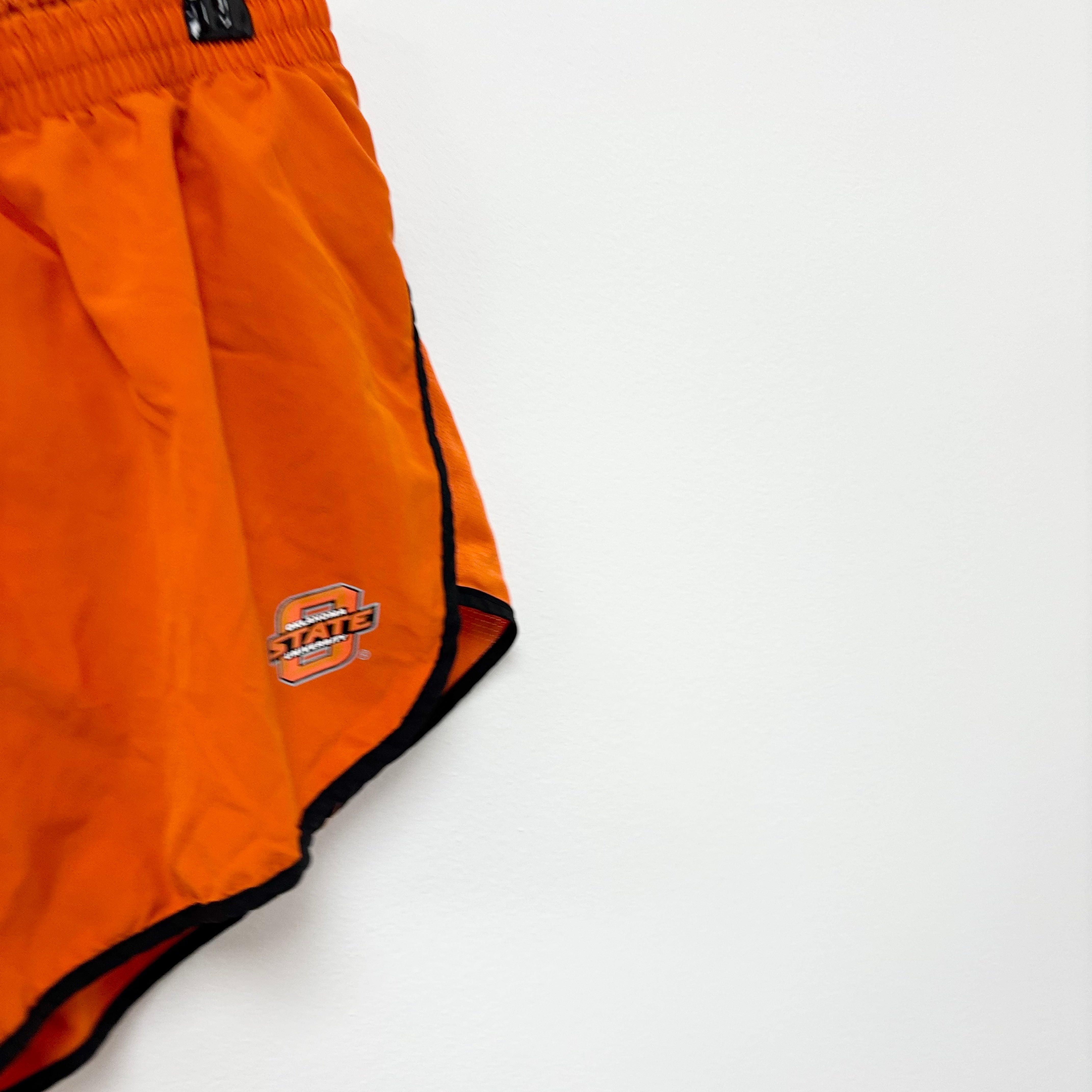 Nike Shorts Womens Large Orange Dri Fit Running Sports Gym Athletic (E)