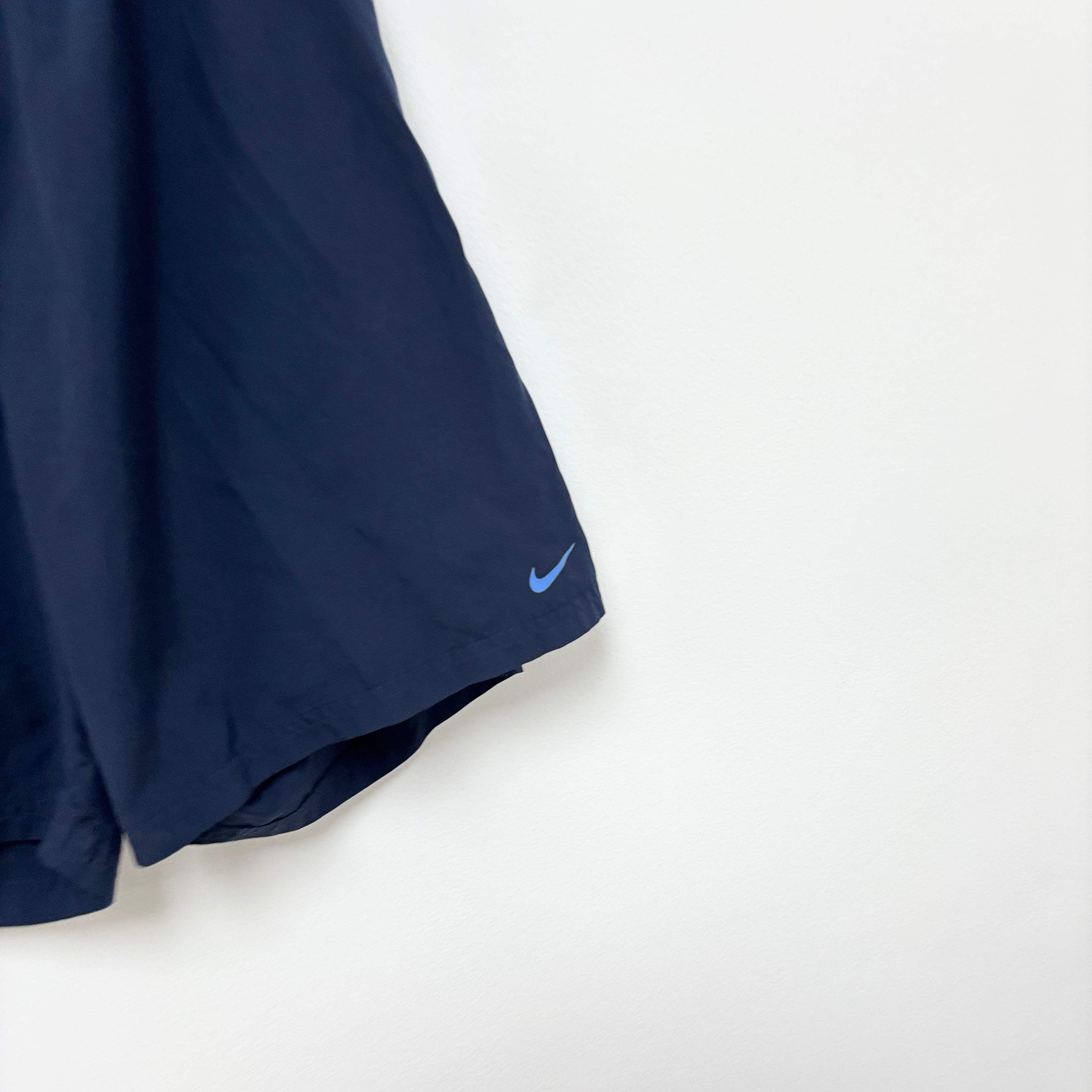 Nike Shorts Mens Large Navy Blue Dri Fit Running Sports Gym Athletic Pockets