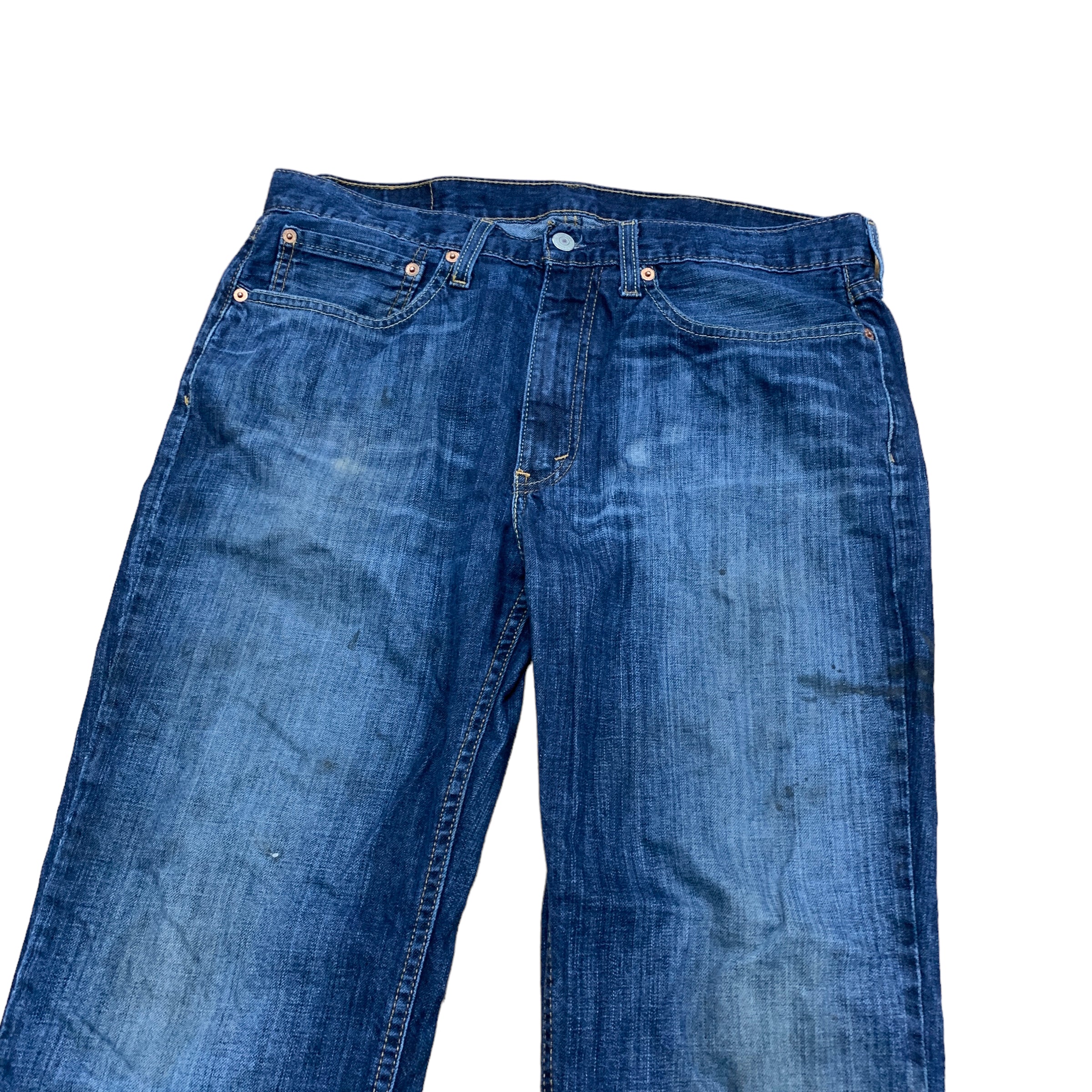 Levis 514 Jeans W34 L29 Mens Blue Straight Fit Denim