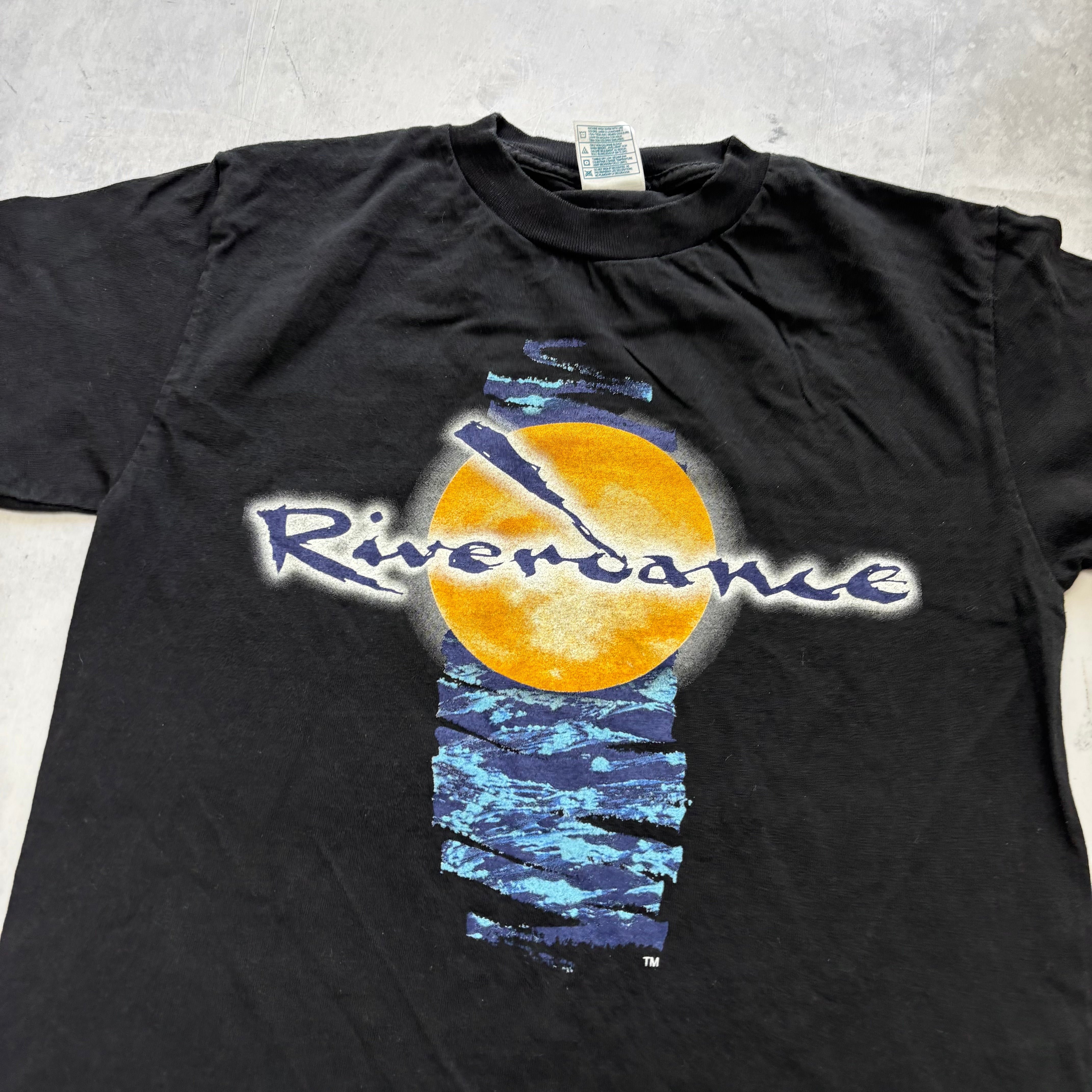 Vintage T Shirt Mens Small Black Graphic Print 00s Riverdance Musical (E)