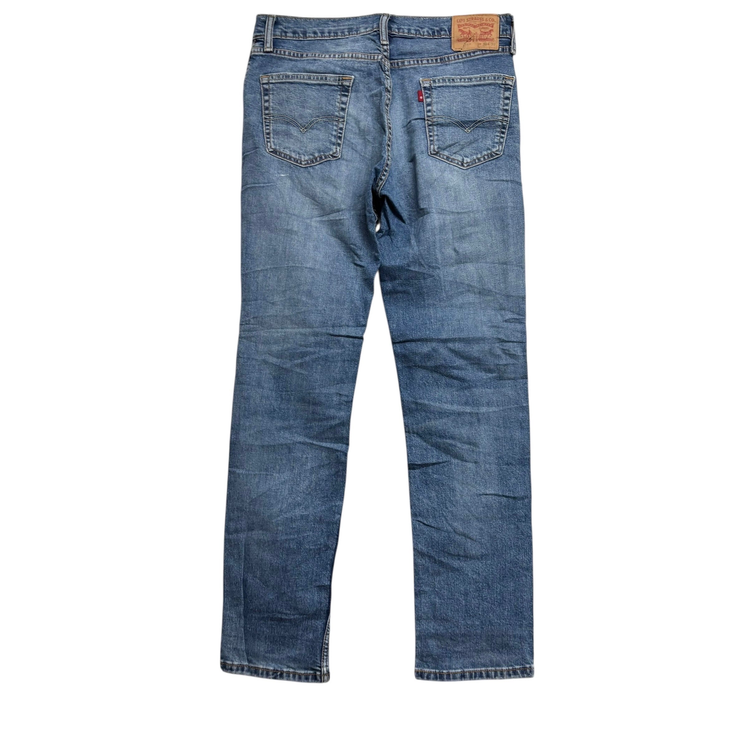 Levis 511 Jeans W34 L32 Mens Mid Blue Slim Fit Stretch Denim