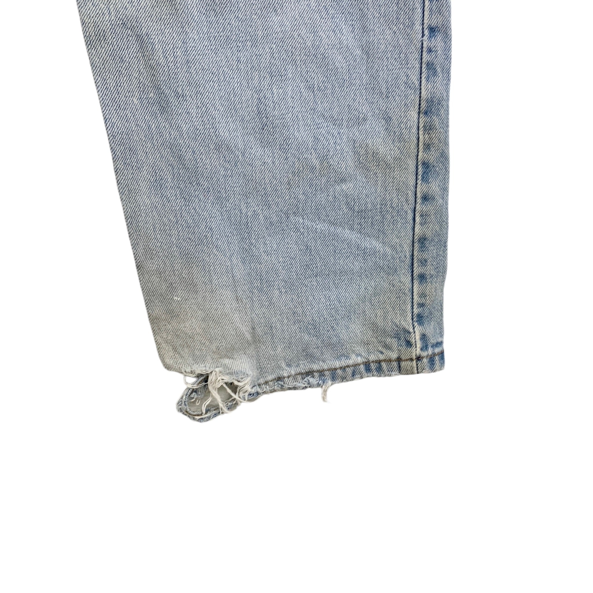 Levis 505 Jeans W30 L32 Mens Light Blue Regular Straight Fit Vintage Denim