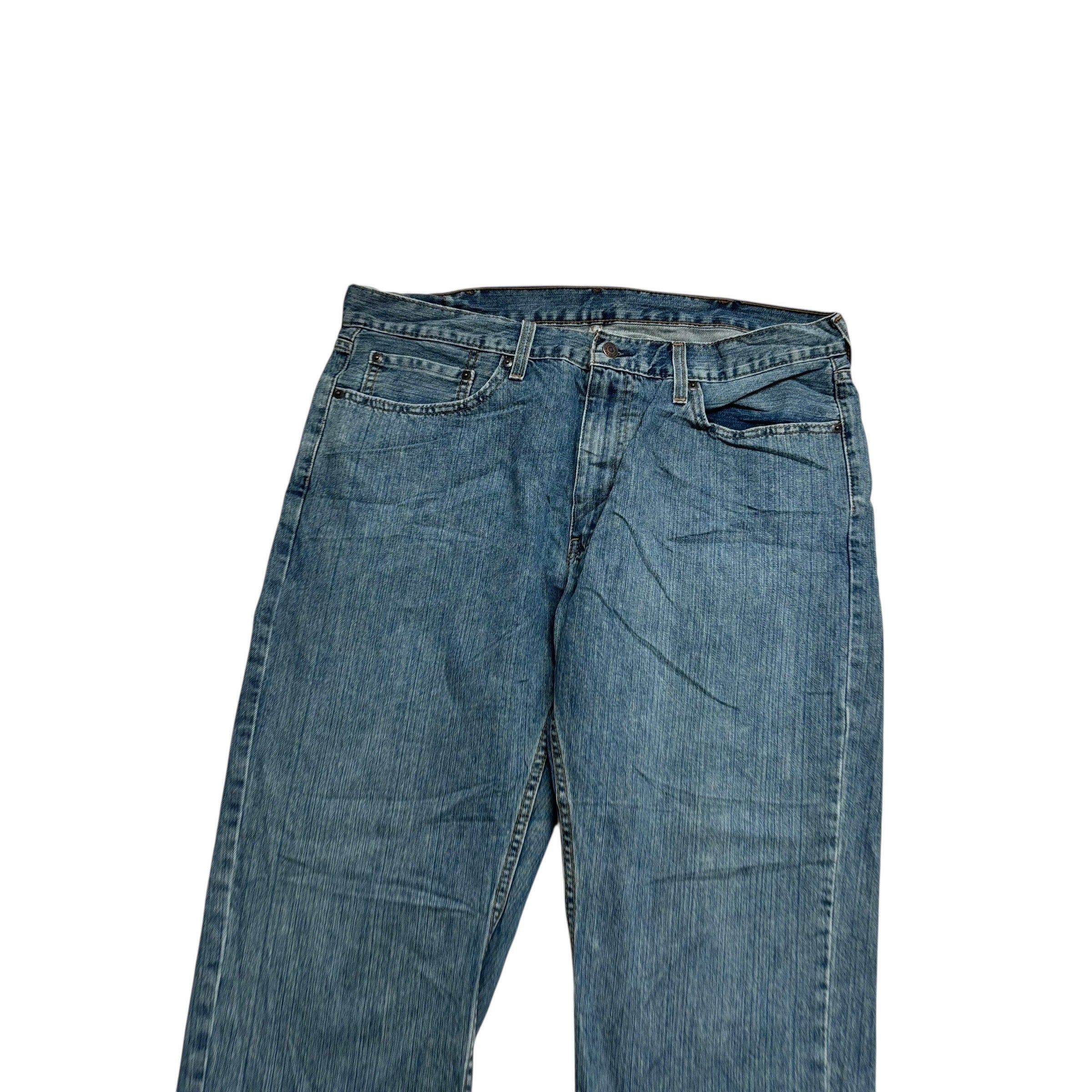 Levis 559 Jeans W38 L30 Mens Dark Blue Baggy Relaxed Straight Fit Denim (E)