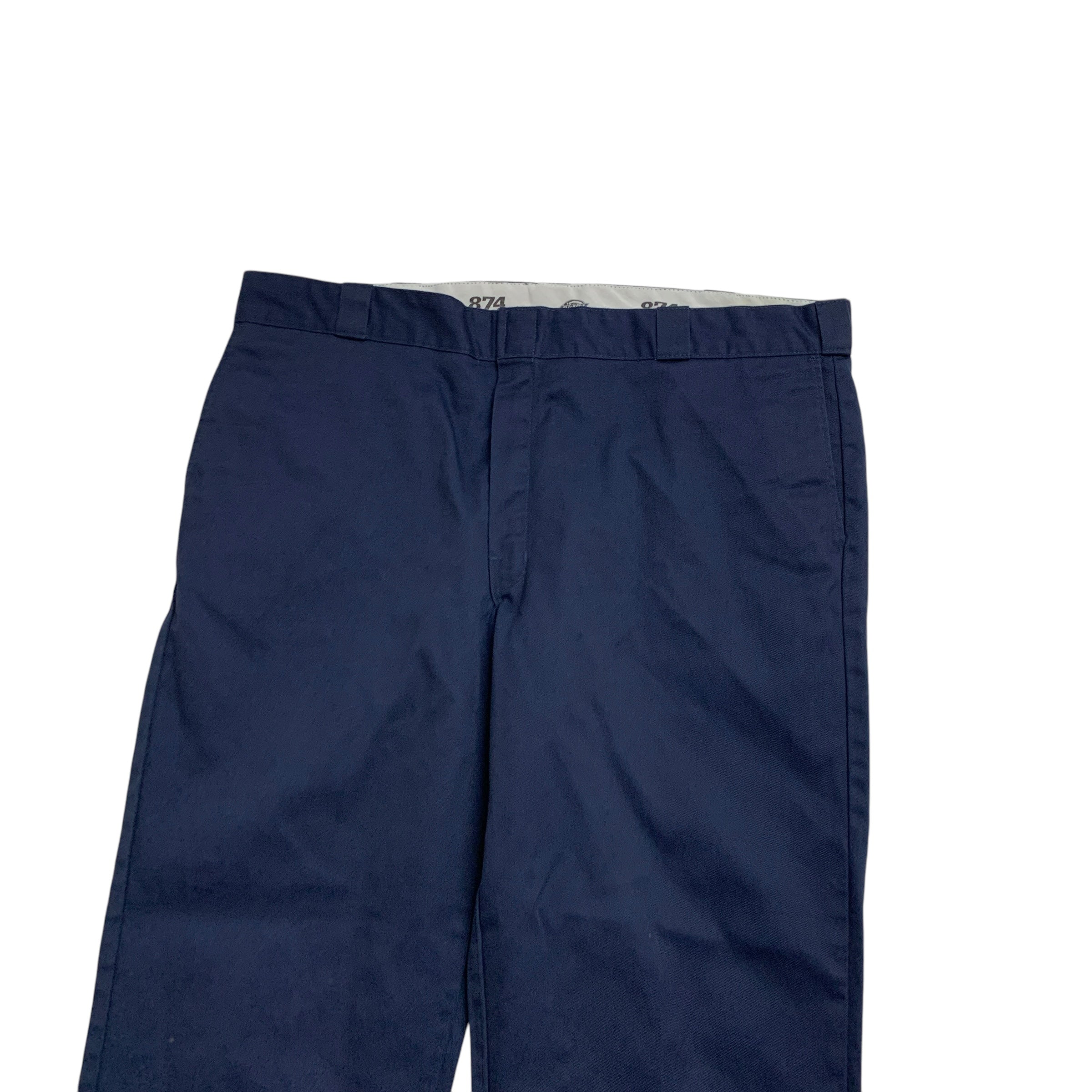 Dickies 874 Trousers W44 L30 Mens Navy Blue Pants Original Straight Fit Workwear