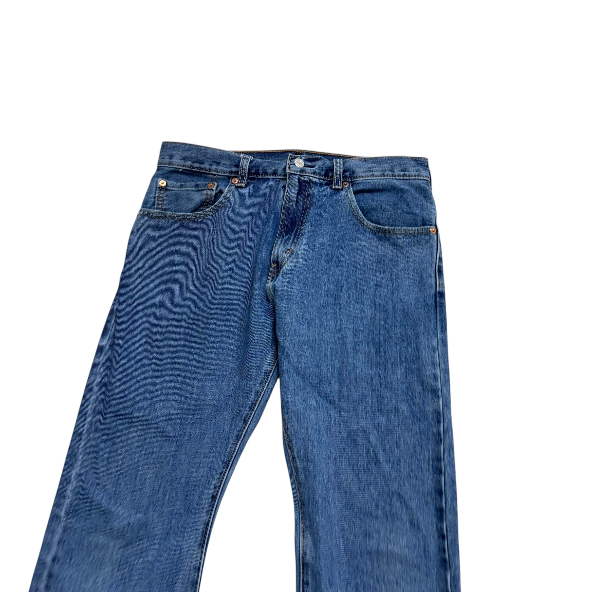 Levis 517 Jeans W33 L29 Mens Mid Blue Regular Bootcut Fit Denim (E)