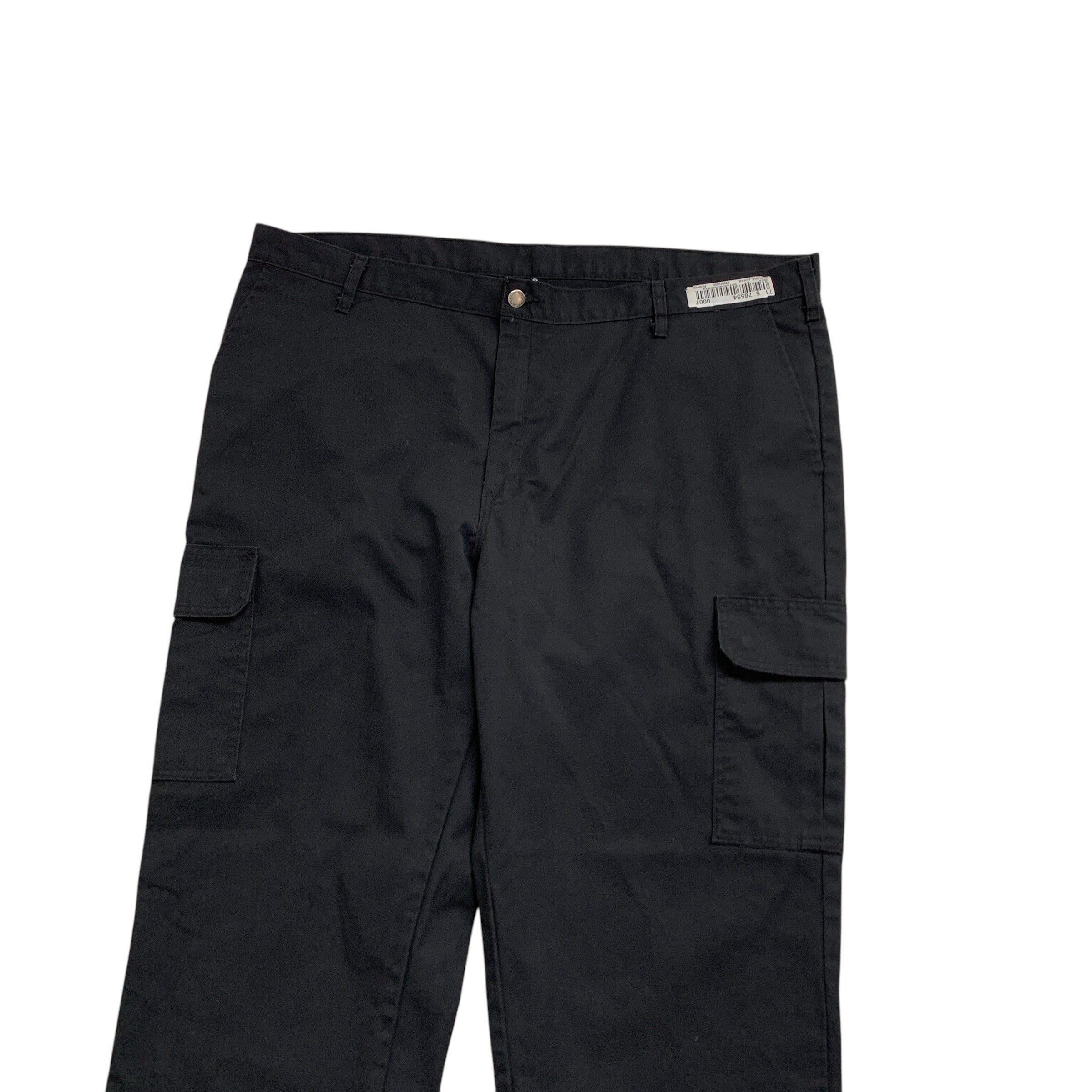 Dickies Cargo Trousers W44 L32 Mens Black Pants Relaxed Straight Fit Workwear