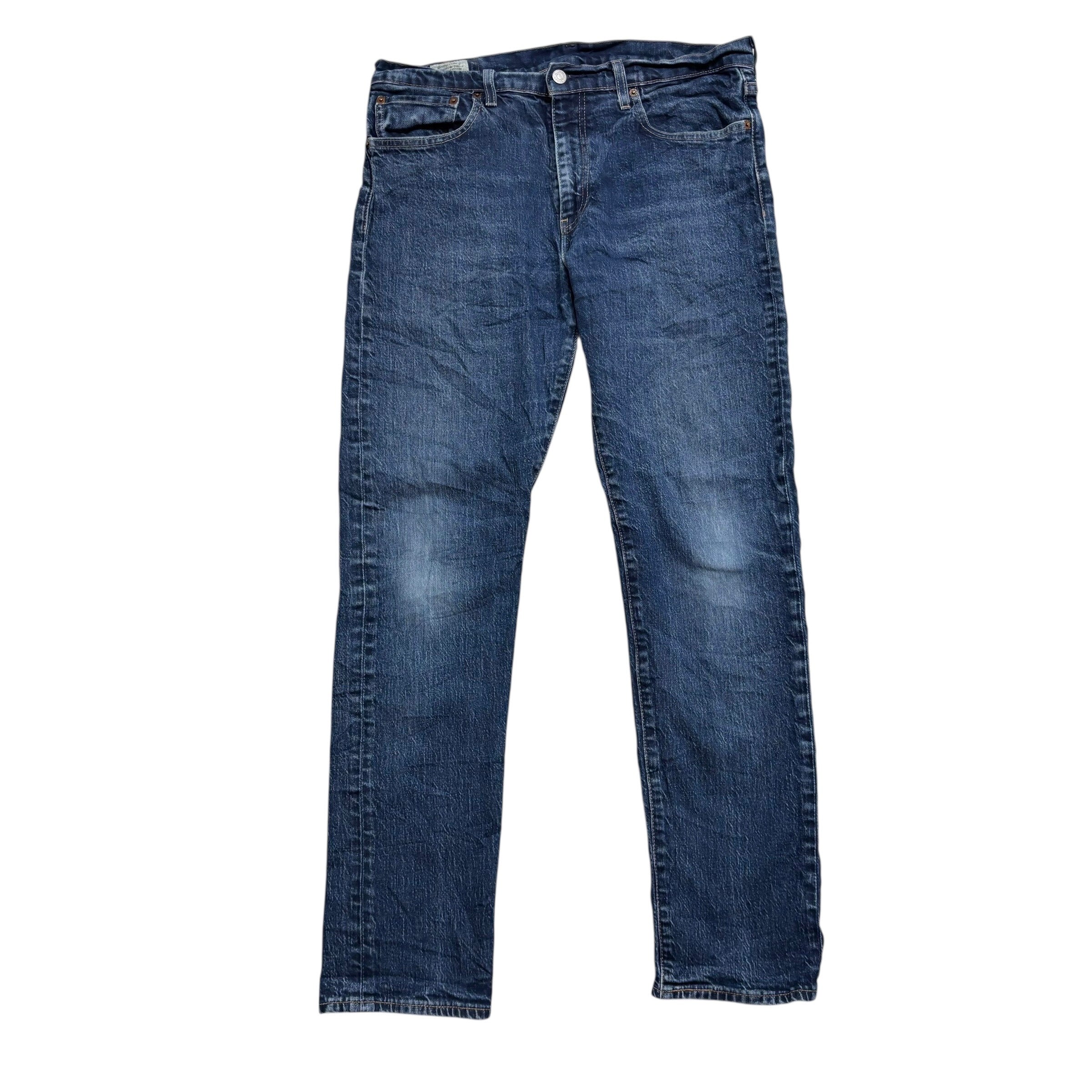 Levis 502 Jeans W33 L32 Mens Mid Blue Regular Tapered Fit Stretch Denim