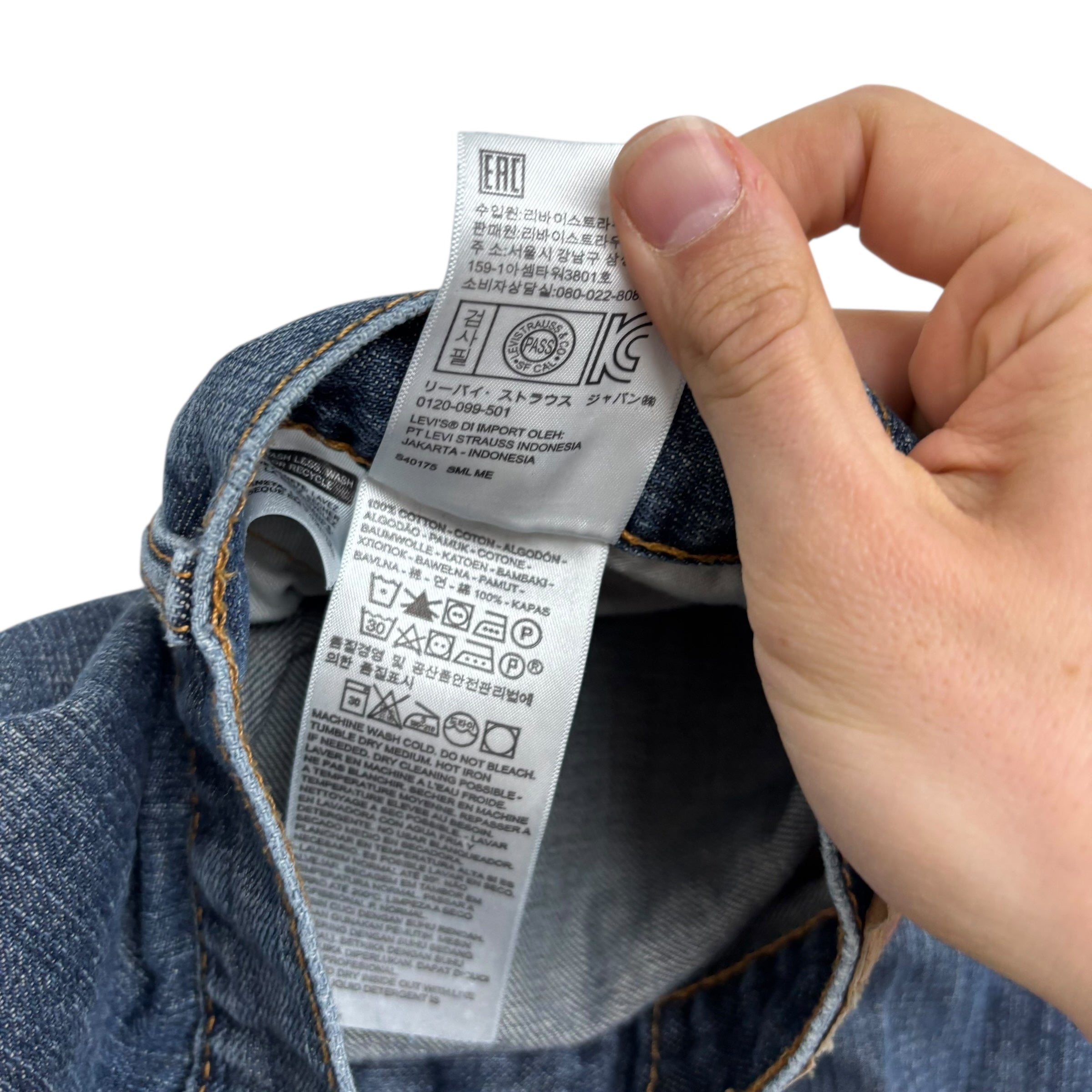 Levis 559 Jeans W52 L31 Mens Mid Blue Baggy Relaxed Straight Fit Denim