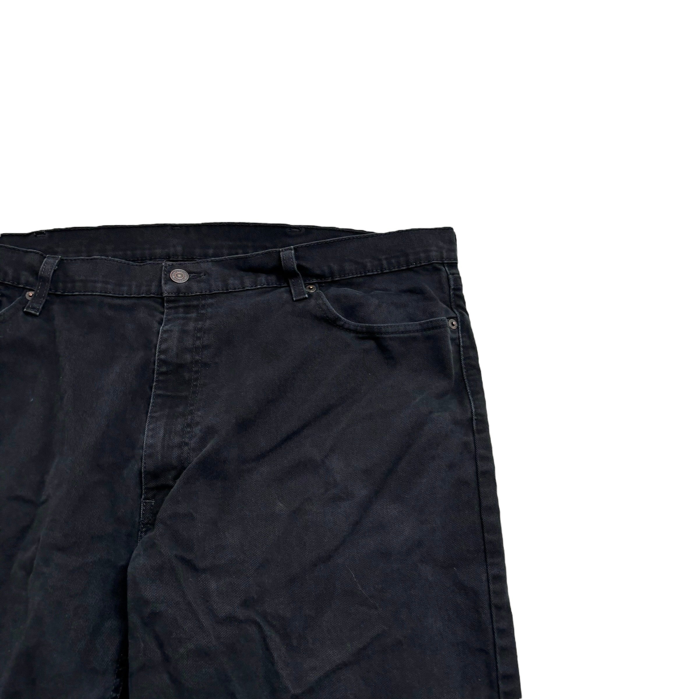 Levis 541 Jeans W42 L33 Mens Black Athletic Tapered Fit Stretch Denim