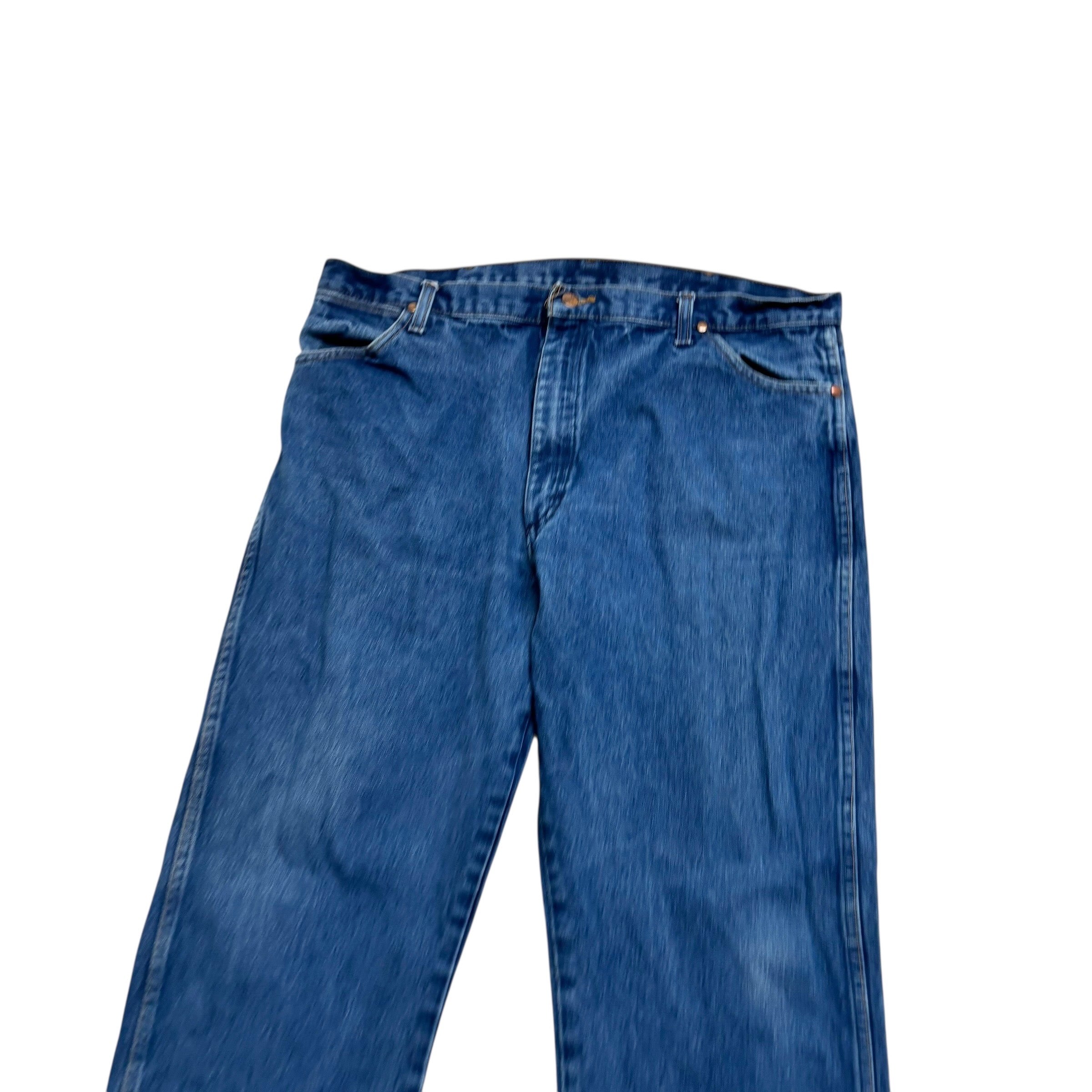 Wrangler Jeans Cowboy Cut W40 L34 Mens Mid Blue 13MWZ Original Fit Denim (E)