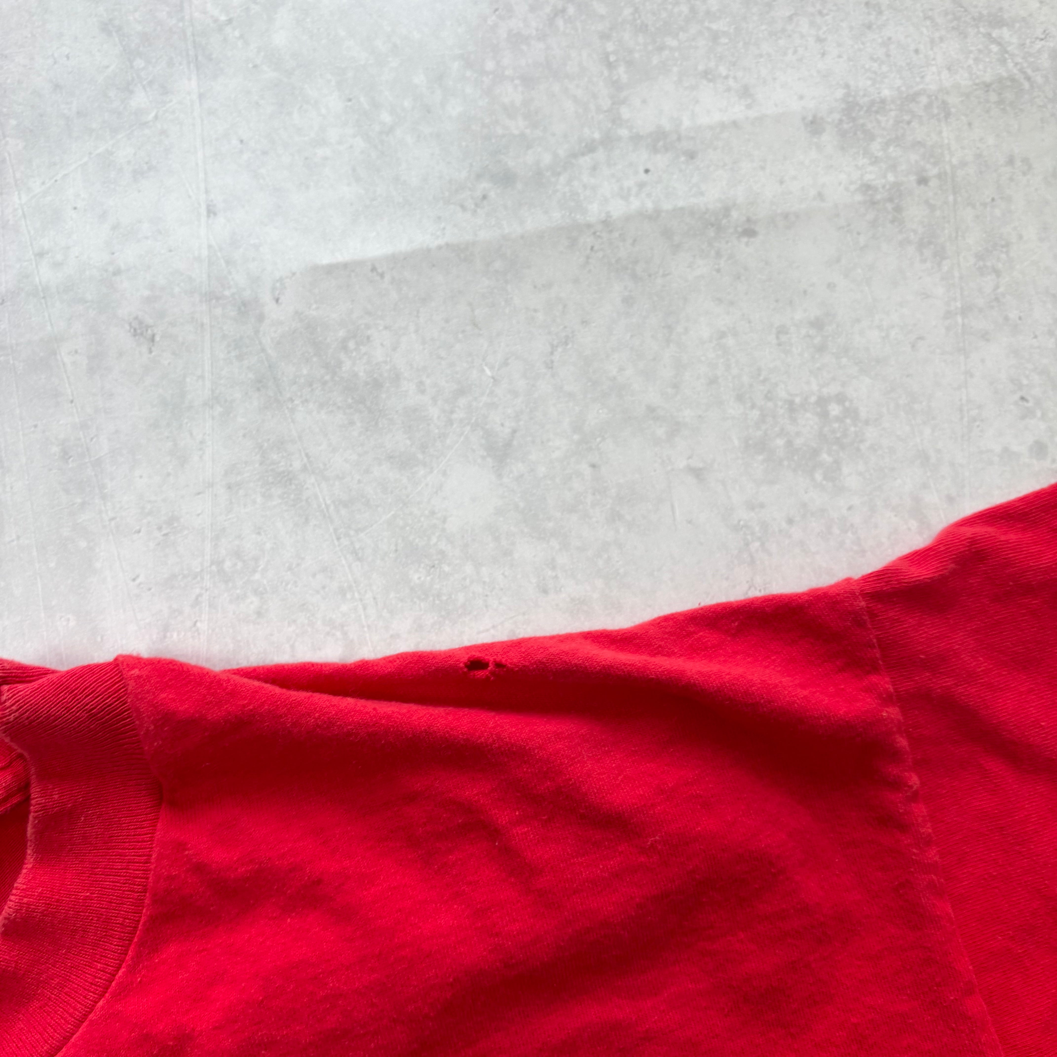 Vintage T Shirt Mens XL Red Single Stitch Graphic Print 90s USA