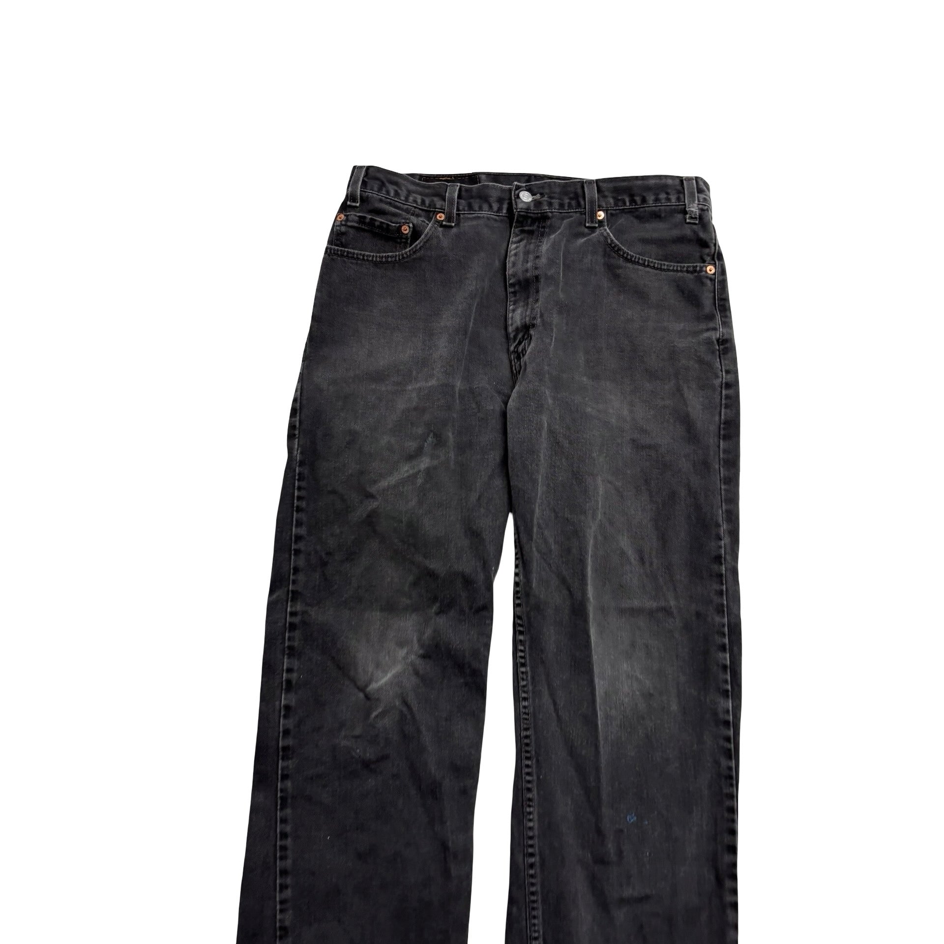 Levis 505 Jeans W34 L30 Mens Black Regular Straight Fit Vintage USA Made (F)