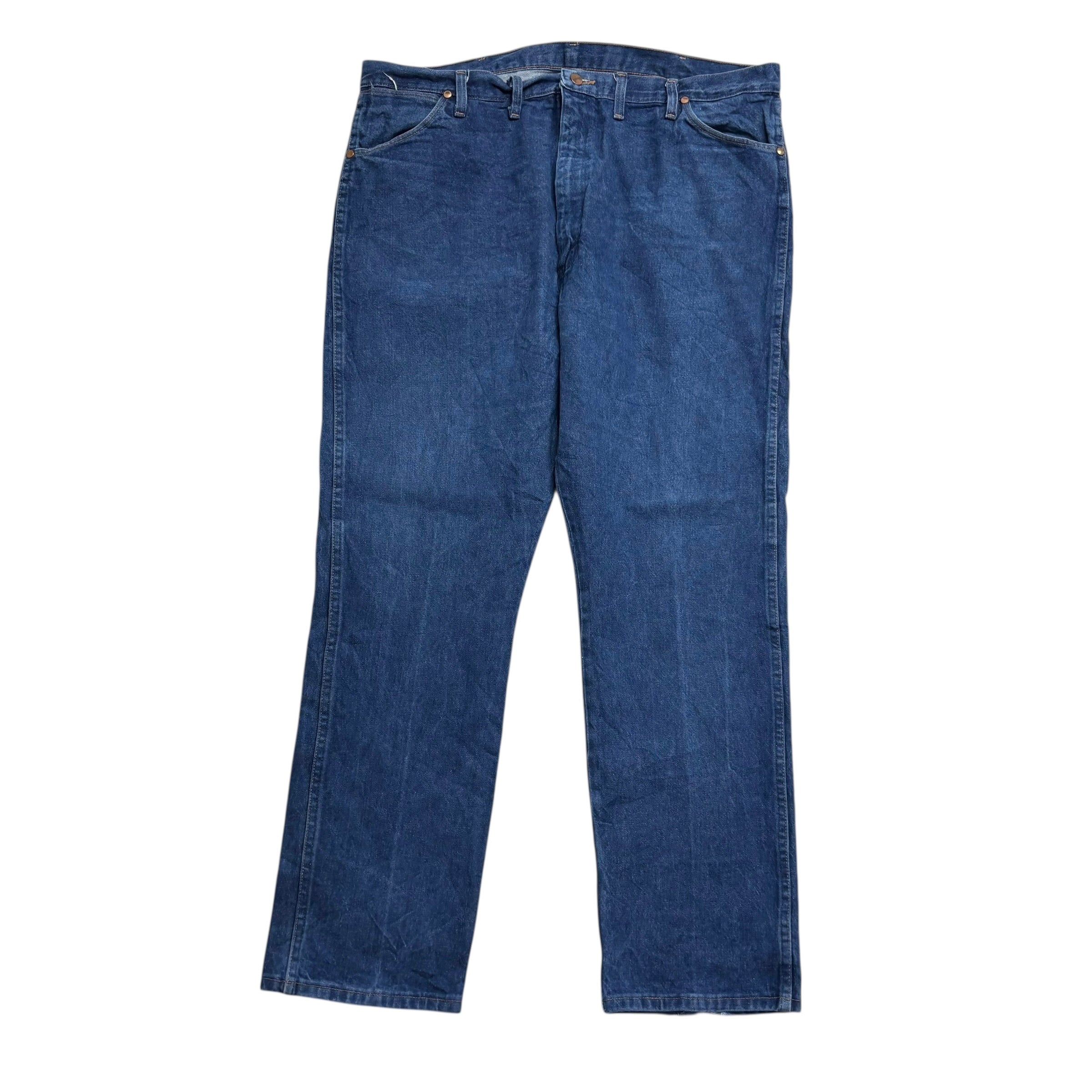 Wrangler Jeans Cowboy Cut W42 L32 Mens Mid Blue 13MWZ Original Fit Denim (F)