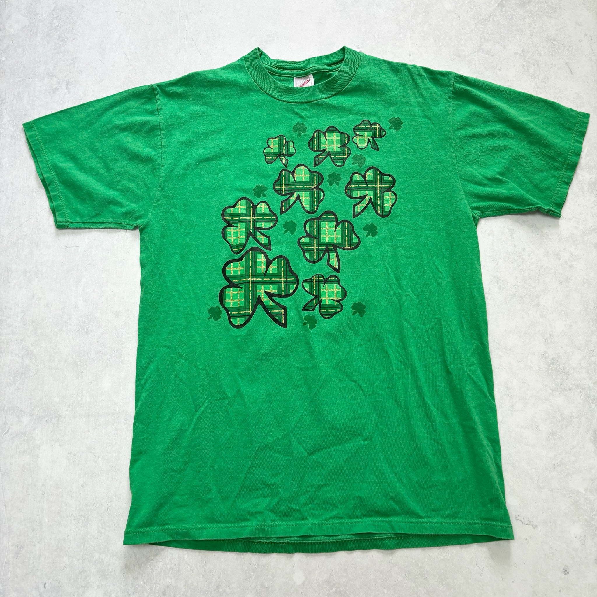 Vintage T Shirt Mens Medium Green Graphic Print 90s