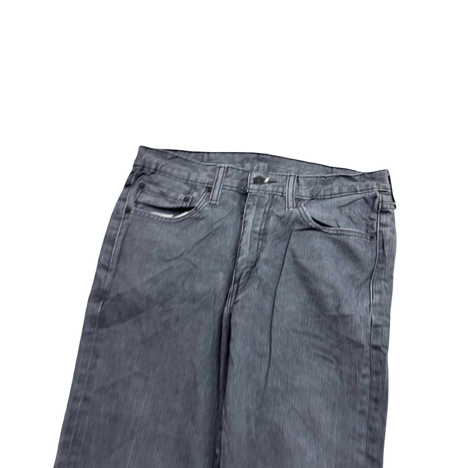 Levis 514 Jeans W32 L32 Mens Grey Regular Straight Fit Stretch Denim (E)