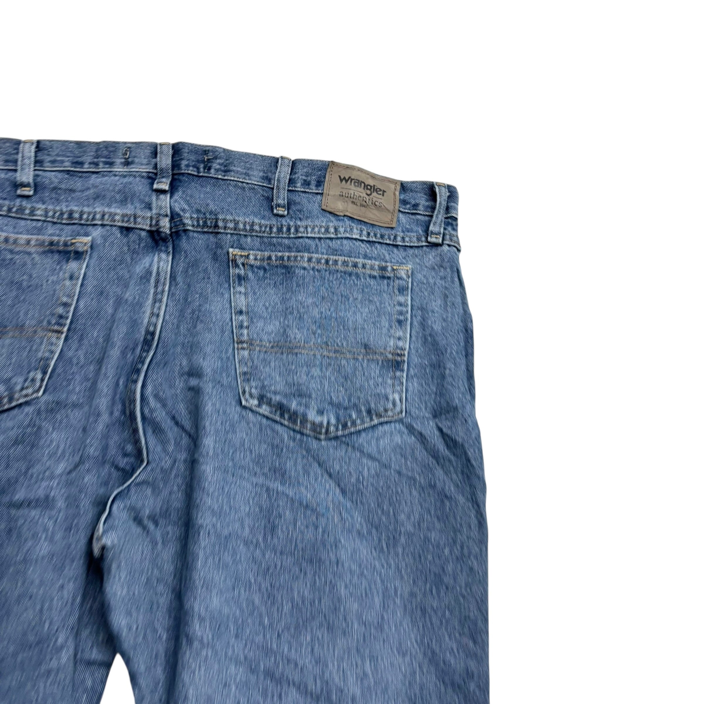 Wrangler Jeans W44 L28 Mens Light Blue Regular Straight Fit Denim (E)