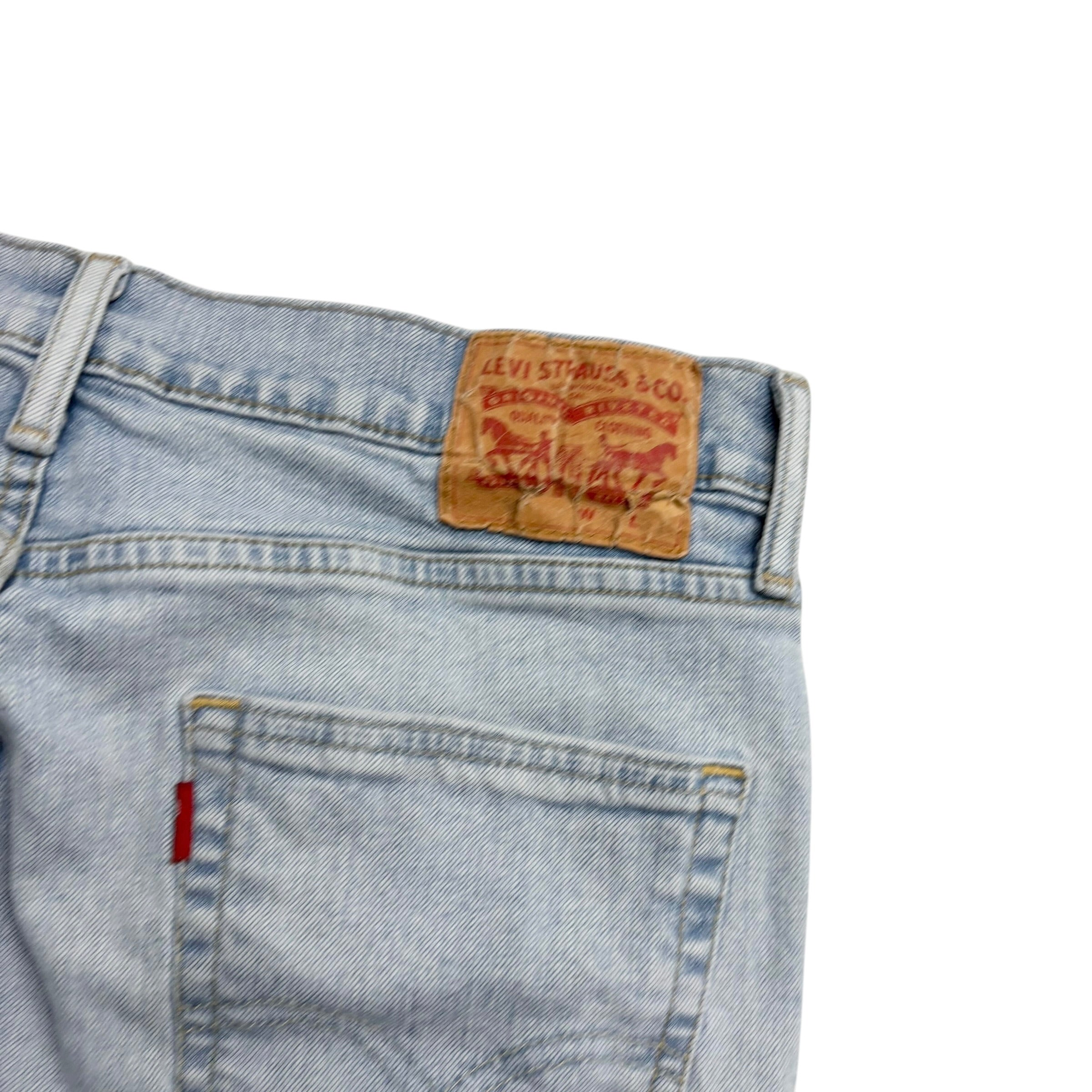 Levis 512 Jeans W32 L32 Mens Light Blue Slim Tapered Fit Stretch Denim (F)