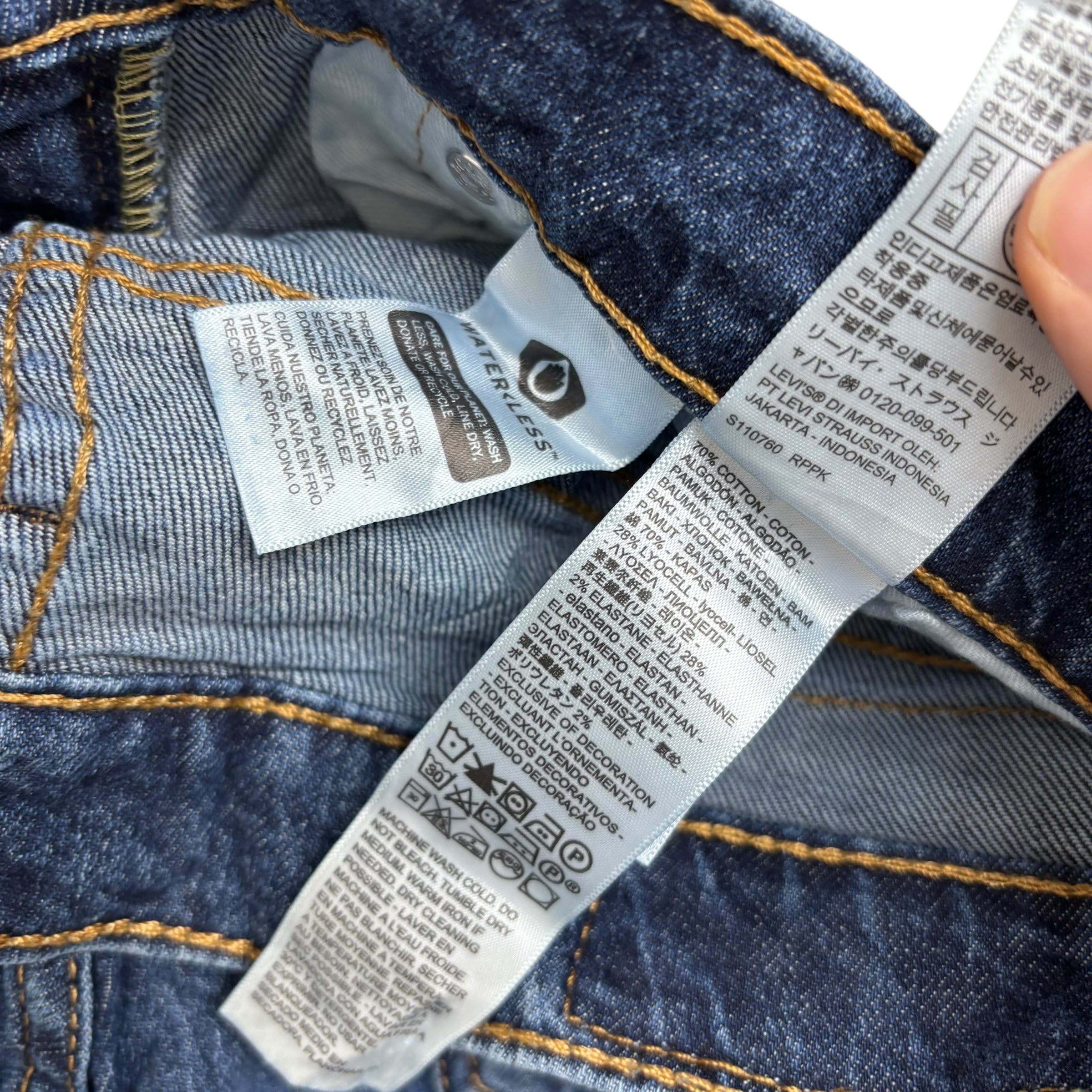 Levis 514 Jeans W31 L30 Mens Mid Blue Regular Straight Fit Stretch Denim (E)