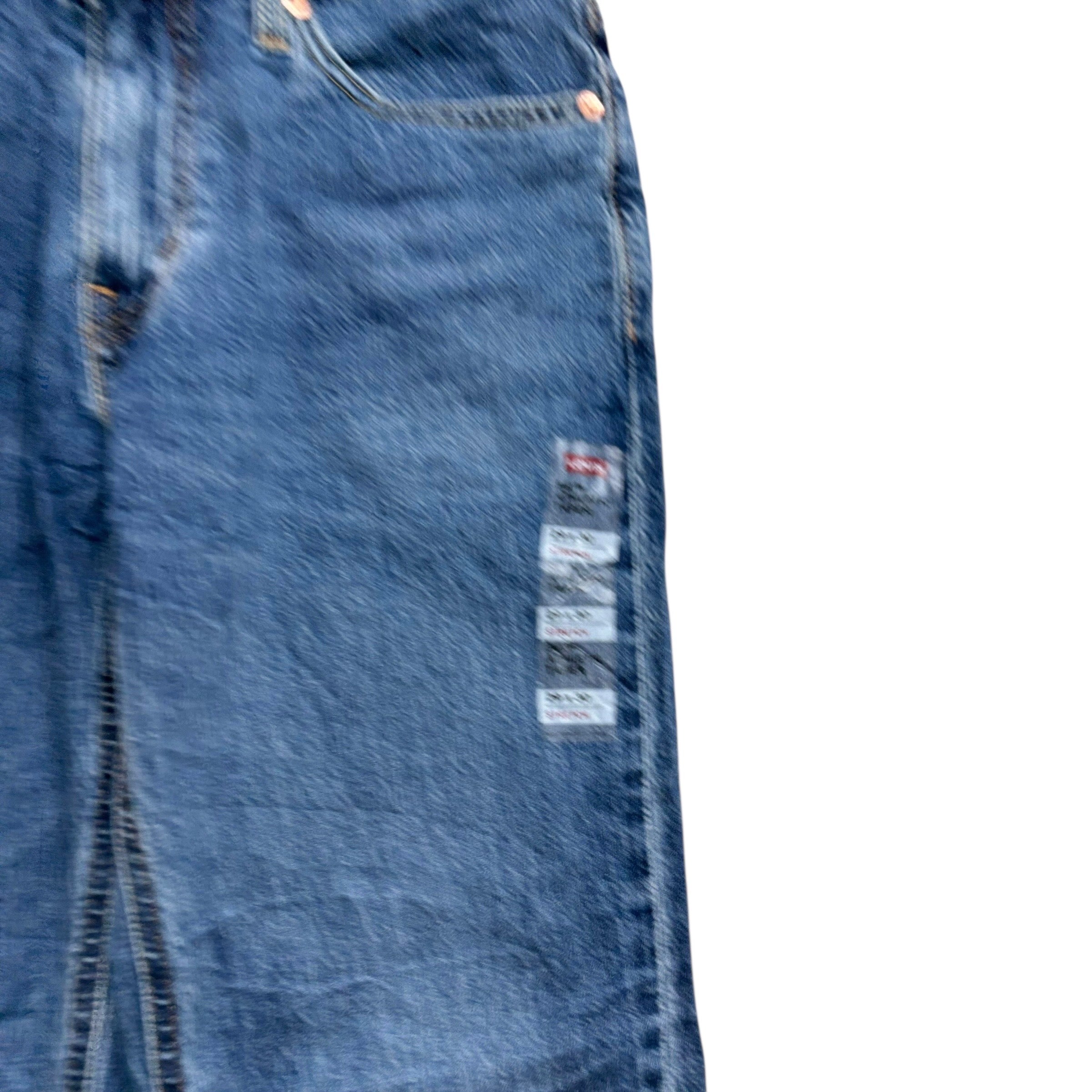 Levis 541 Jeans W29 L30 Mens Mid Blue Athletic Tapered Fit Stretch Denim (E)