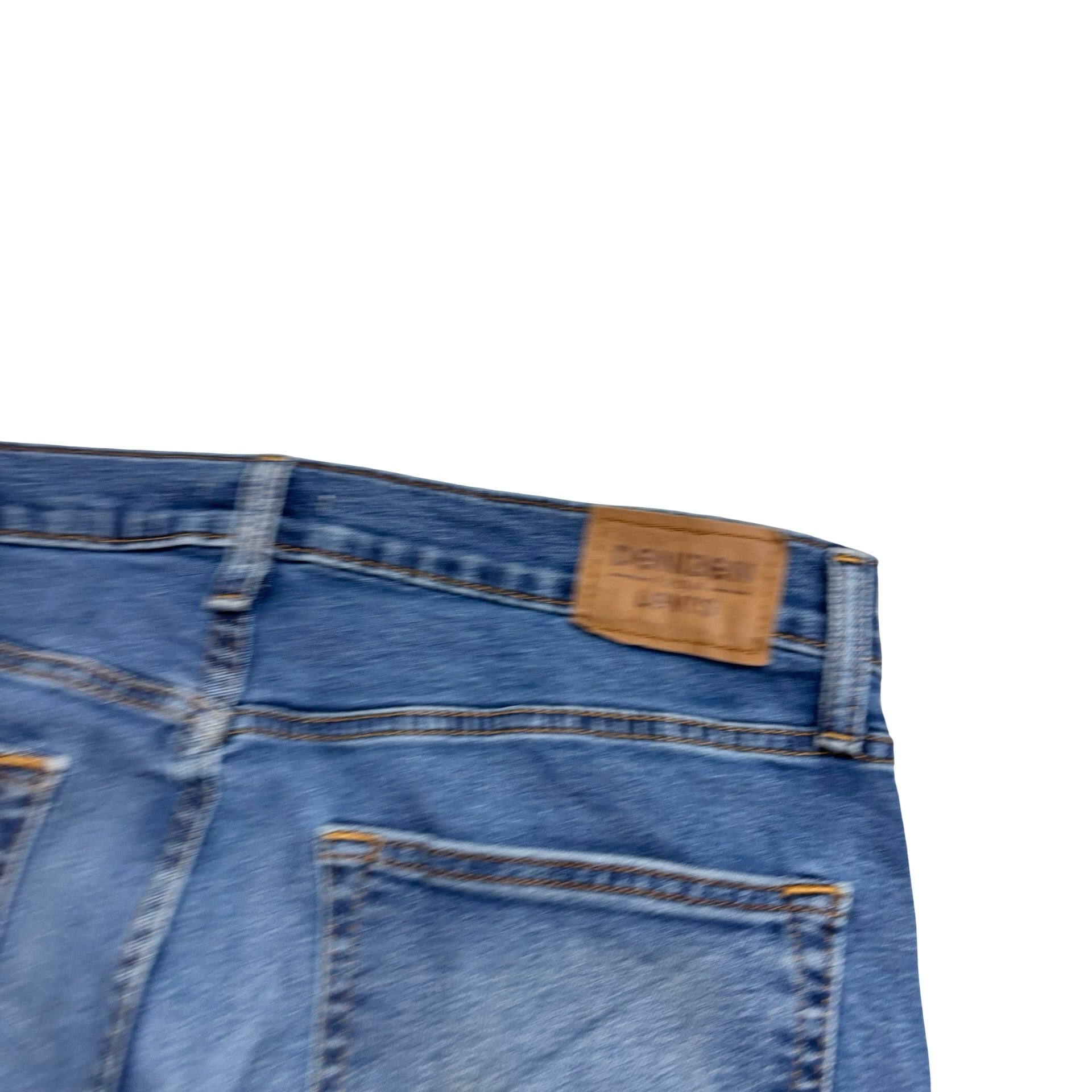 Levis Denizen Jeans W32 L31 Mens Mid Blue Athletic Tapered Fit Stretch (E)