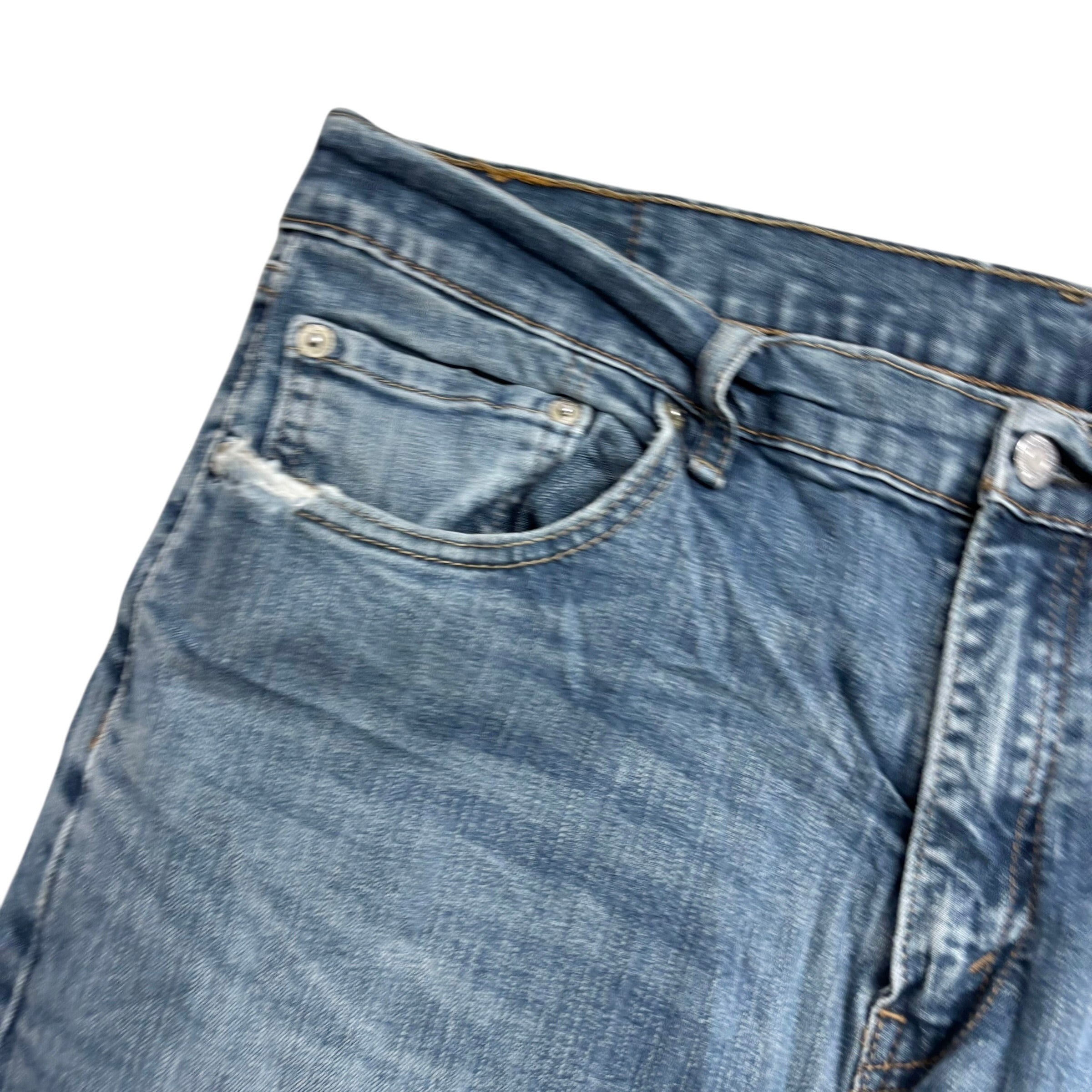 Levis 559 Jeans W36 L33 Mens Blue Relaxed Straight Fit Stretch Denim (F)