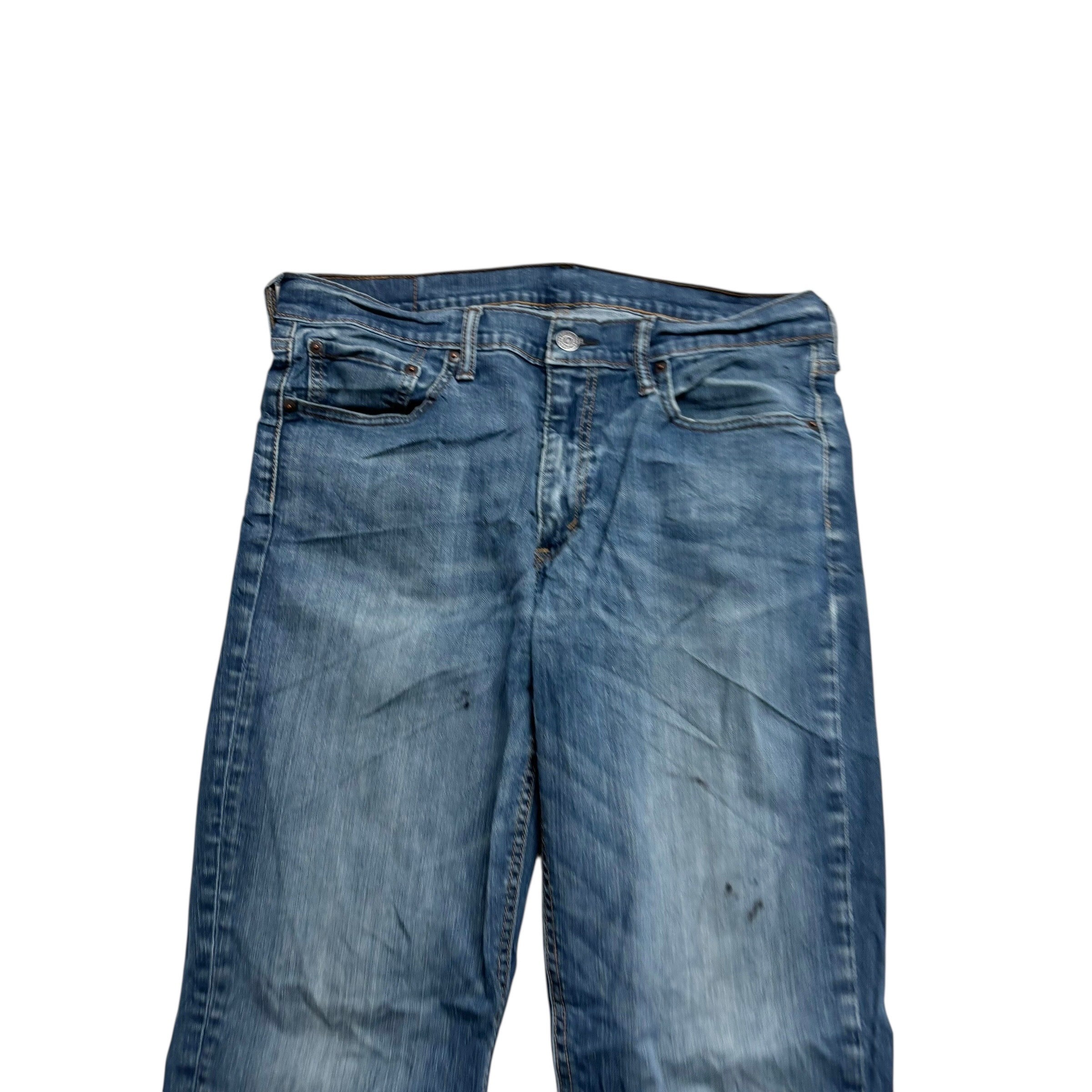 Levis 541 Jeans W33 L33 Mens Blue Athletic Tapered Fit Stretch Denim (F)