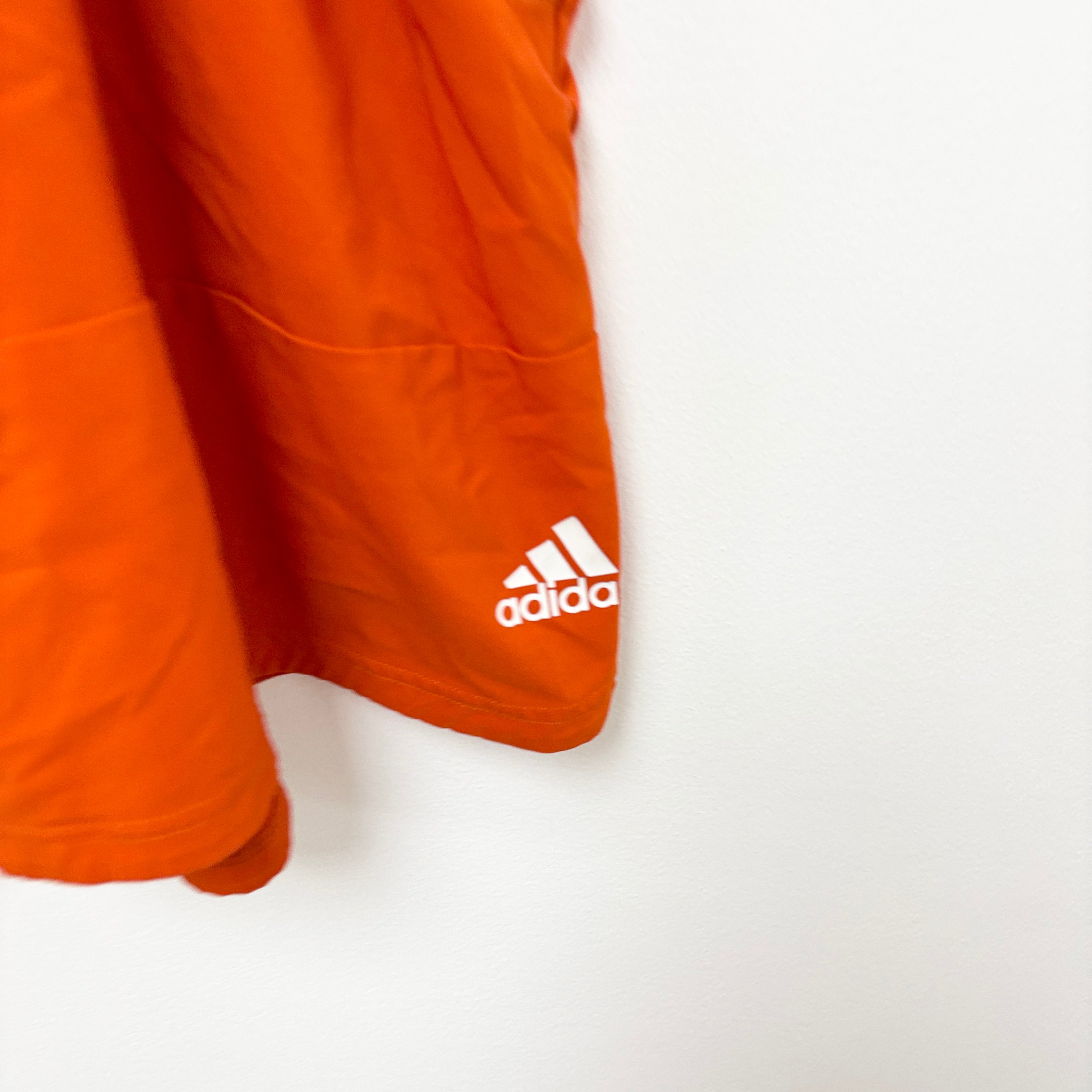 Adidas Shorts Mens 3XL Orange Sports Running Gym Athletic Pockets (E)