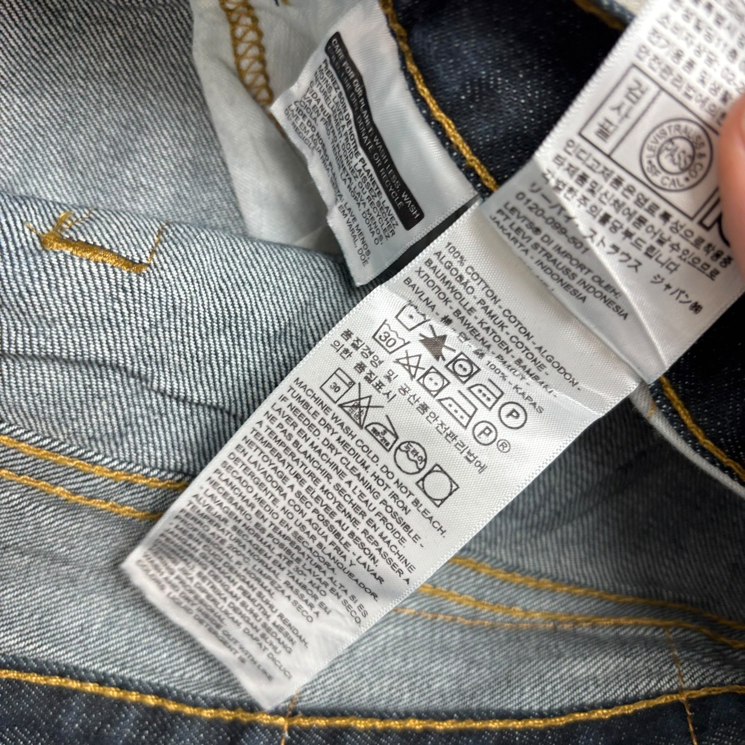 Levis 502 Jeans W38 L31 Mens Dark Blue Regular Tapered Fit Stretch Denim (E)