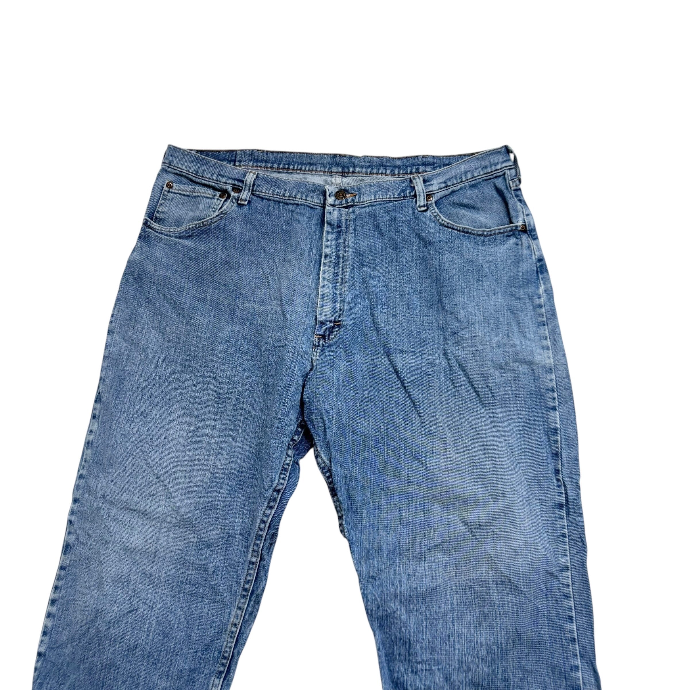 Wrangler Jeans W42 L34 Mens Light Blue Regular Straight Fit Vintage Denim