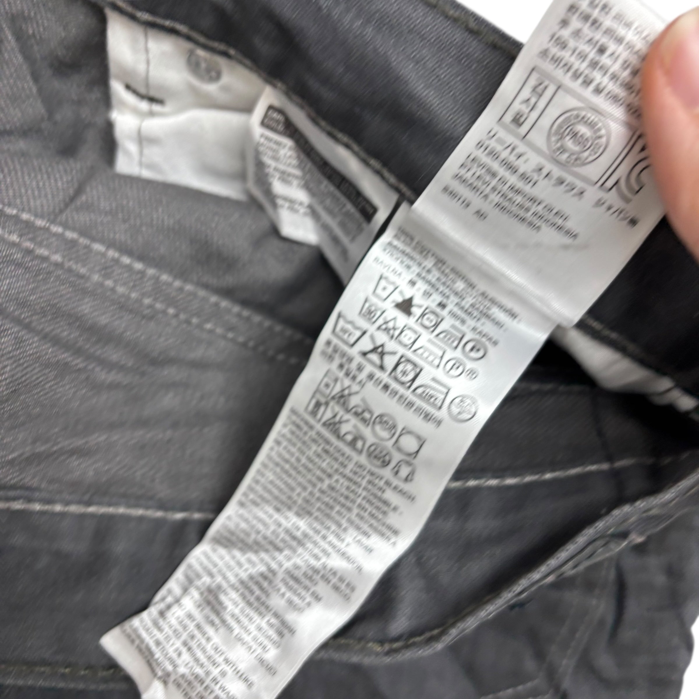 Levis 559 Jeans W36 L30 Mens Grey Baggy Relaxed Straight Fit Denim (E)