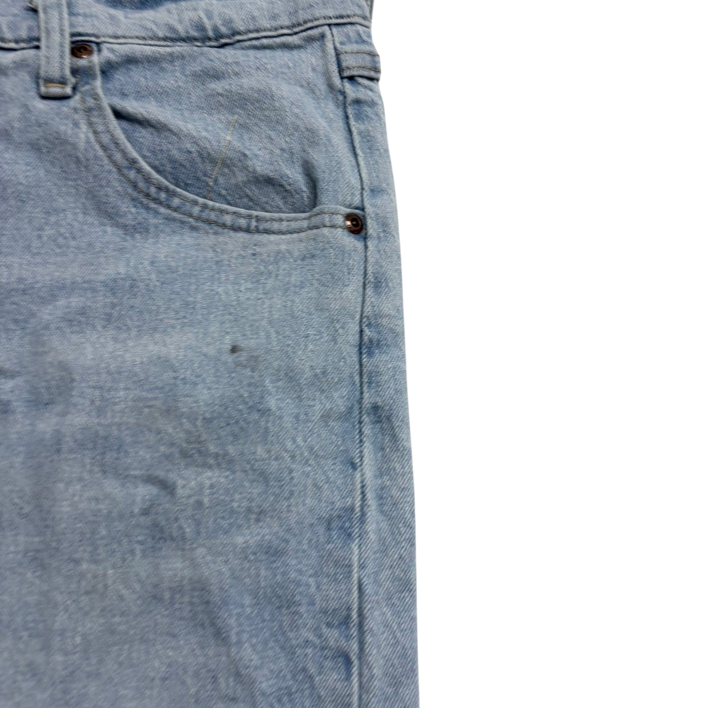 Wrangler Jeans W40 L30 Mens Light Blue Relaxed Straight Fit Stretch Denim