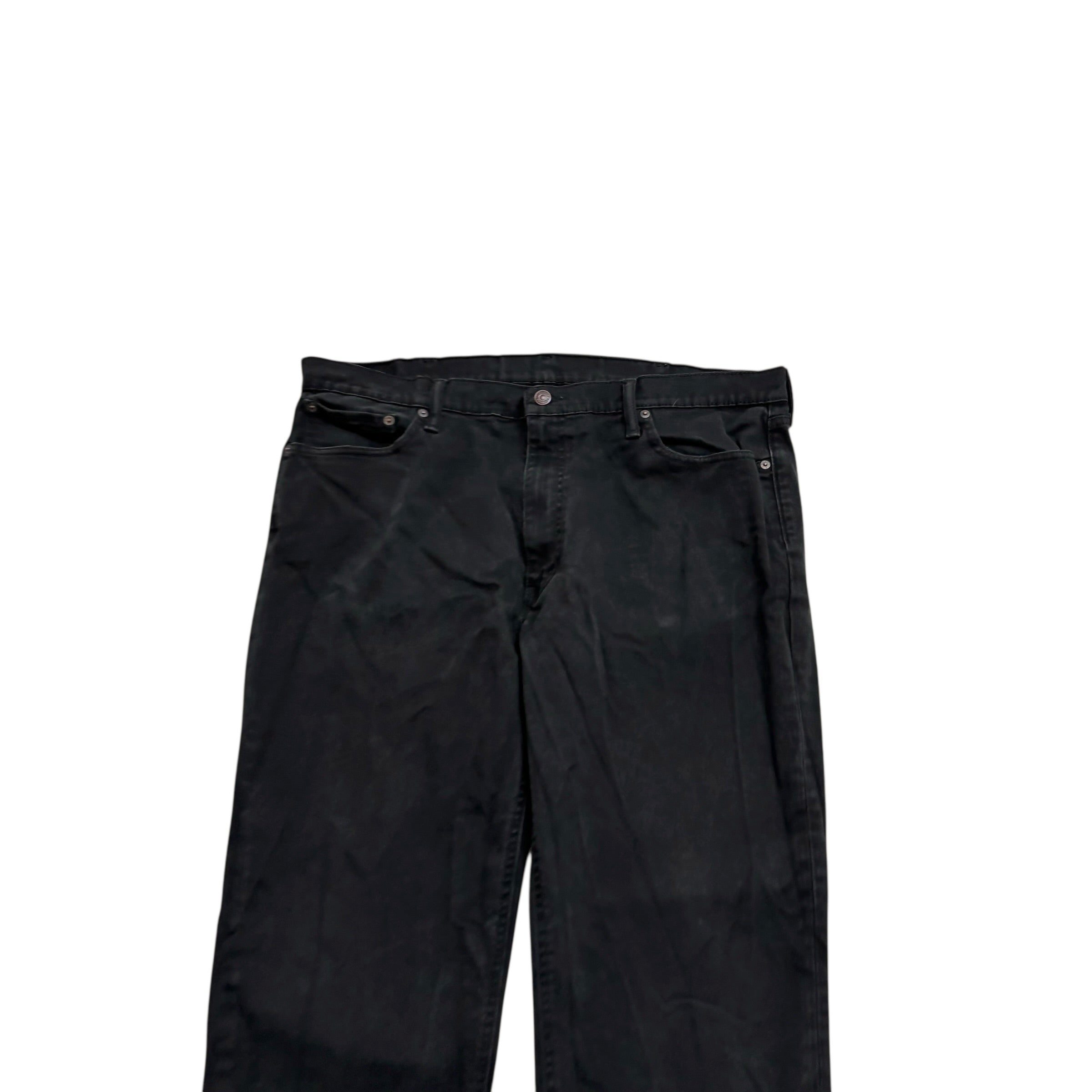 Levis 541 Jeans W40 L34 Mens Black Athletic Tapered Fit Stretch Denim