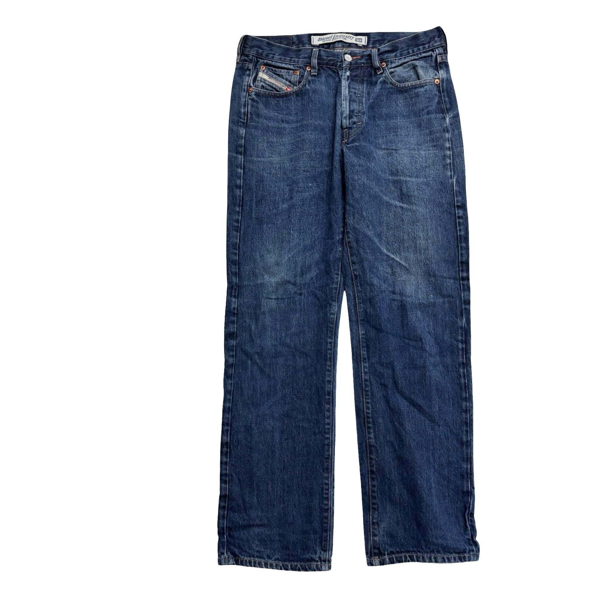 Diesel Kulter Jeans W32 L31 Mens Dark Blue Regular Straight Vintage Denim (E)