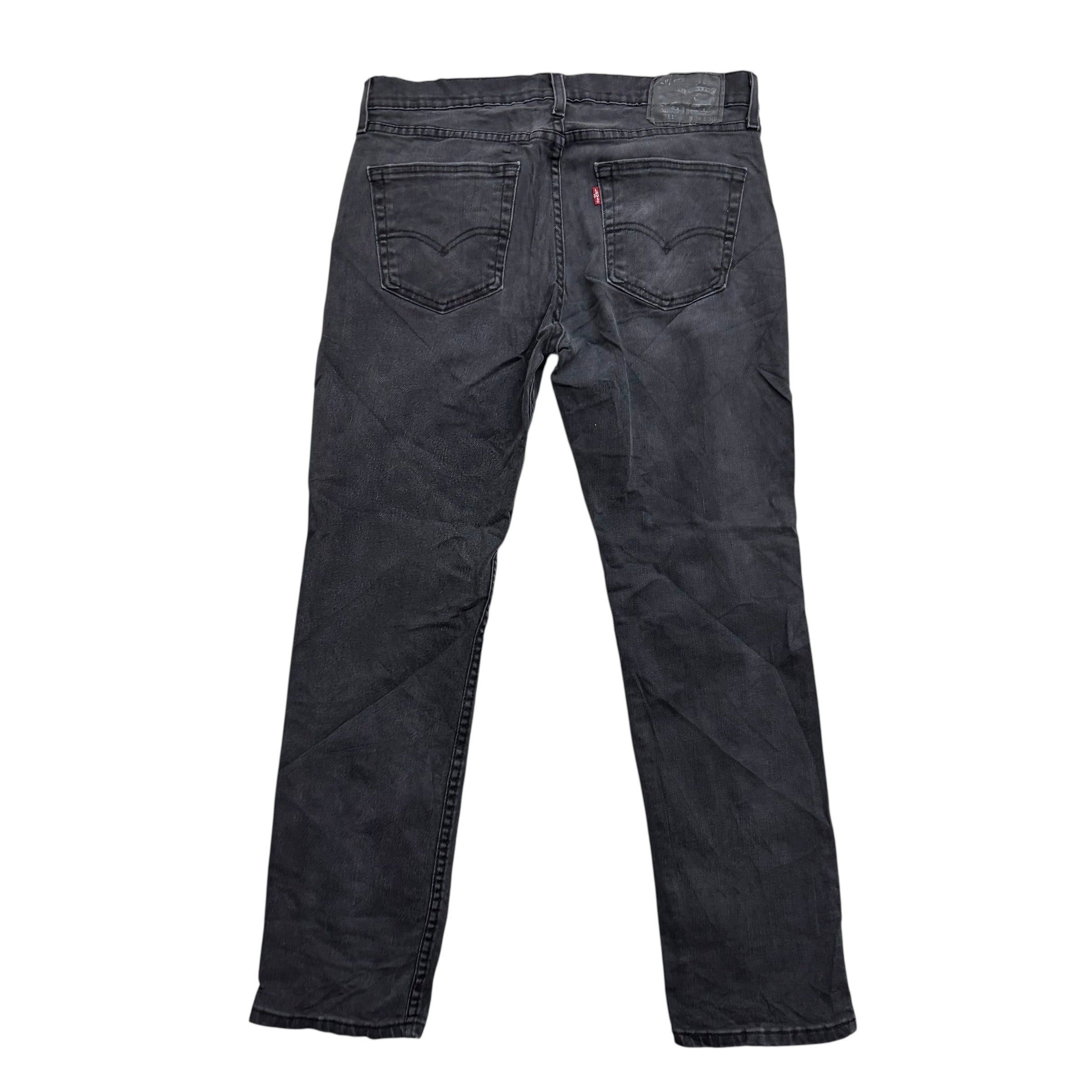Levis 511 Jeans W33 L29 Mens Black Slim Fit Stretch Denim