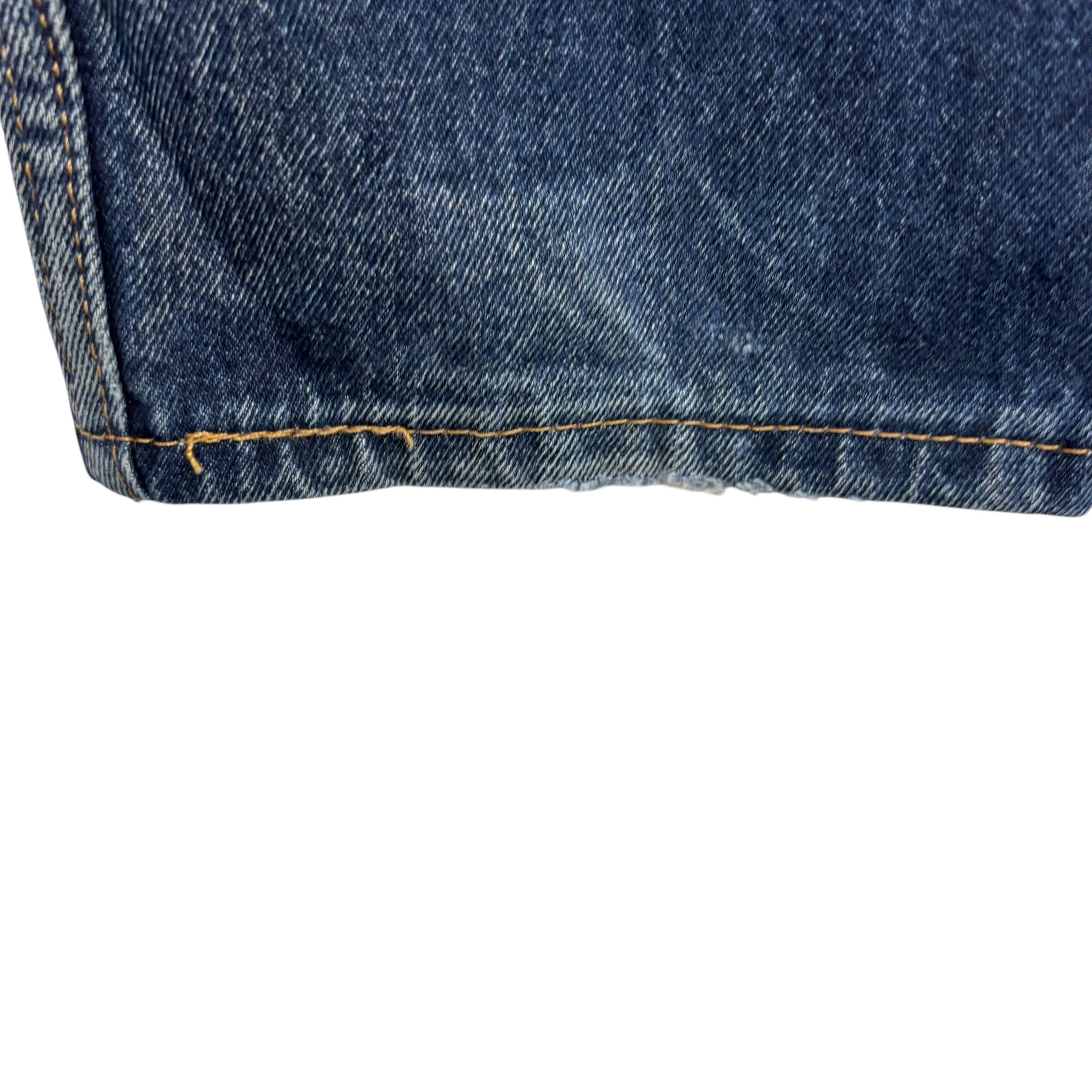 Levis 505 Jeans W30 L32 Mens Dark Blue Regular Straight Fit Denim