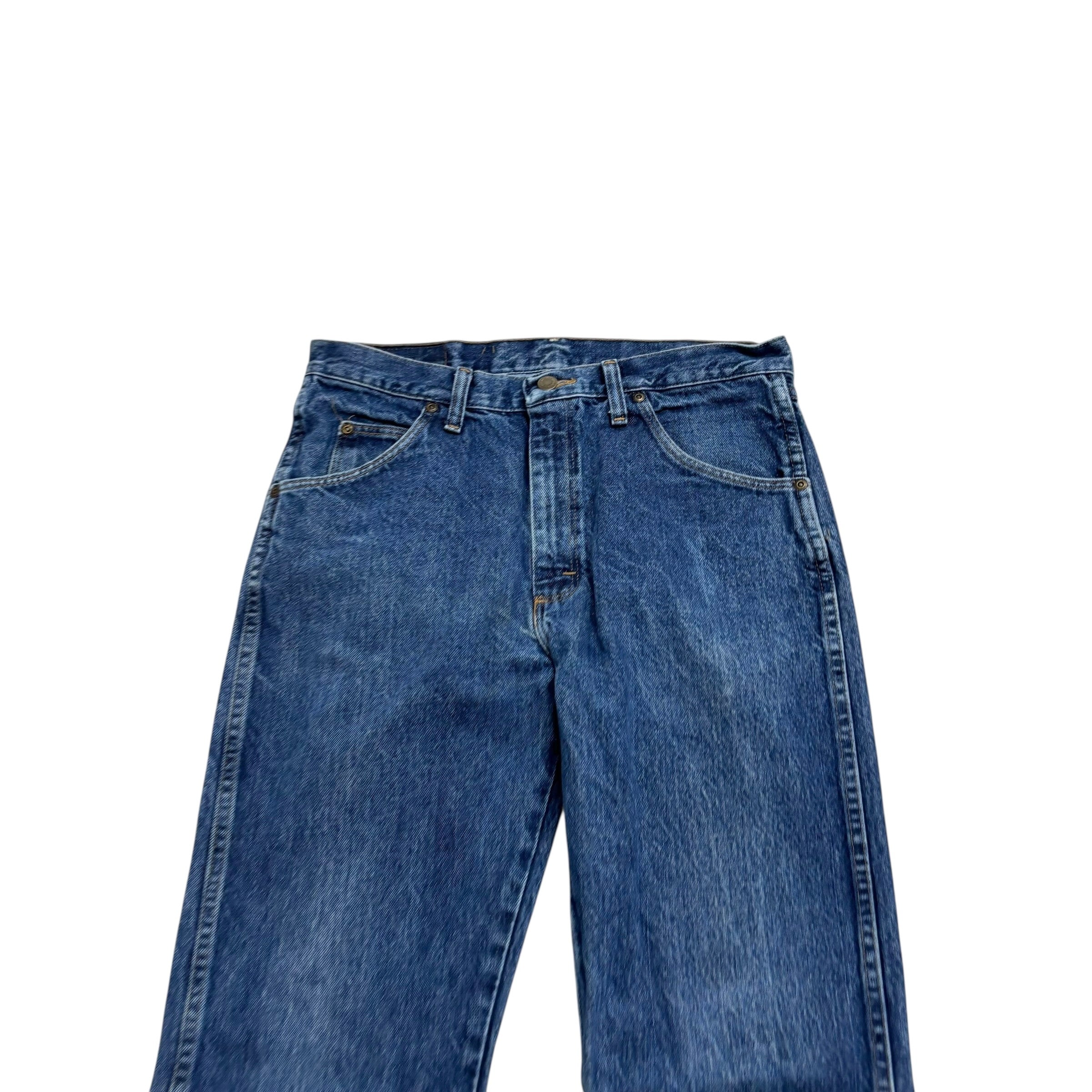 Wrangler Jeans W32 L32 Mens Mid Blue Regular Straight Fit Vintage Denim