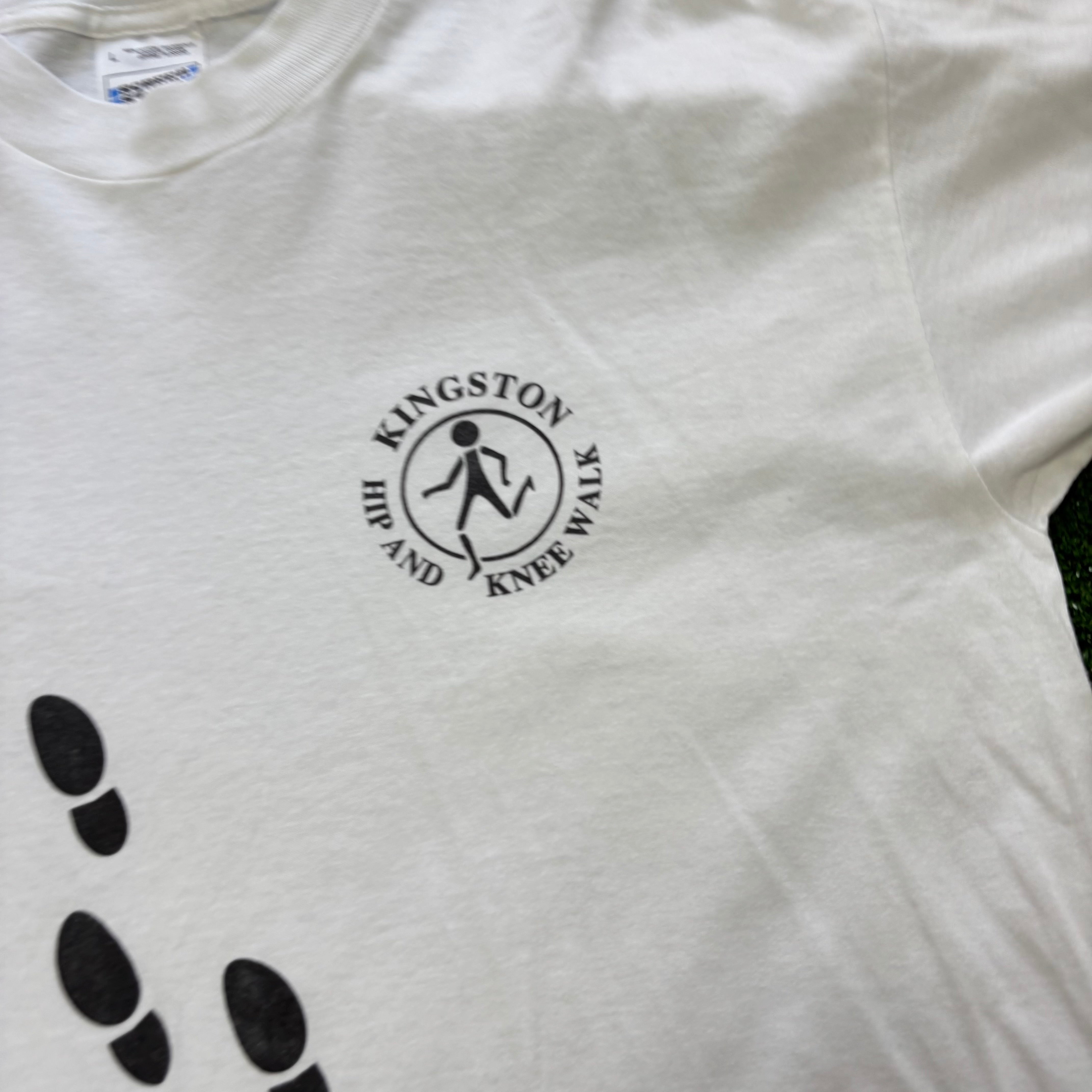 Vintage T Shirt Mens Large White Single Stitch Graphic Print 90s USA (E)