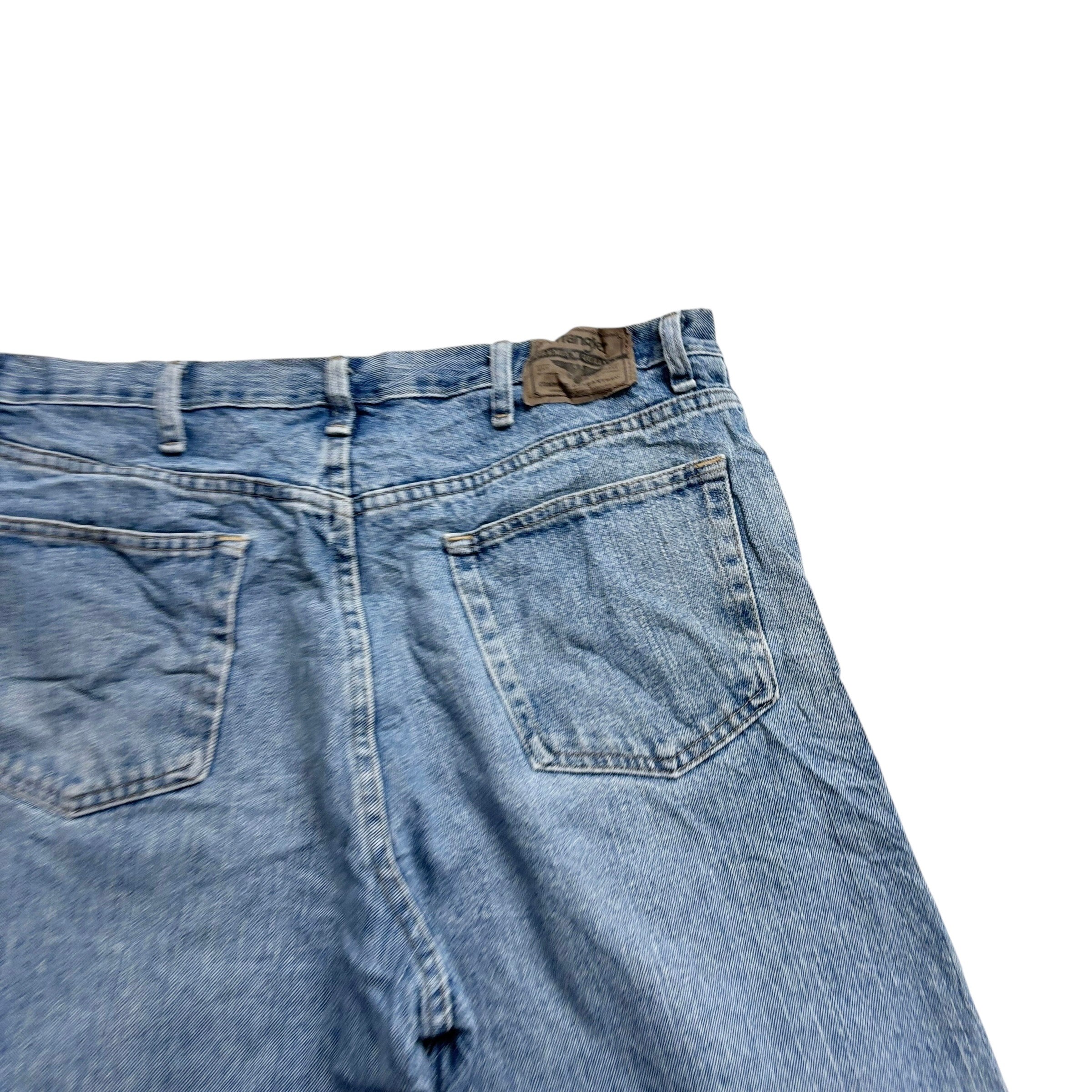 Wrangler Baggy Jorts W36 Mens Denim Shorts Mid Blue Relaxed Fit