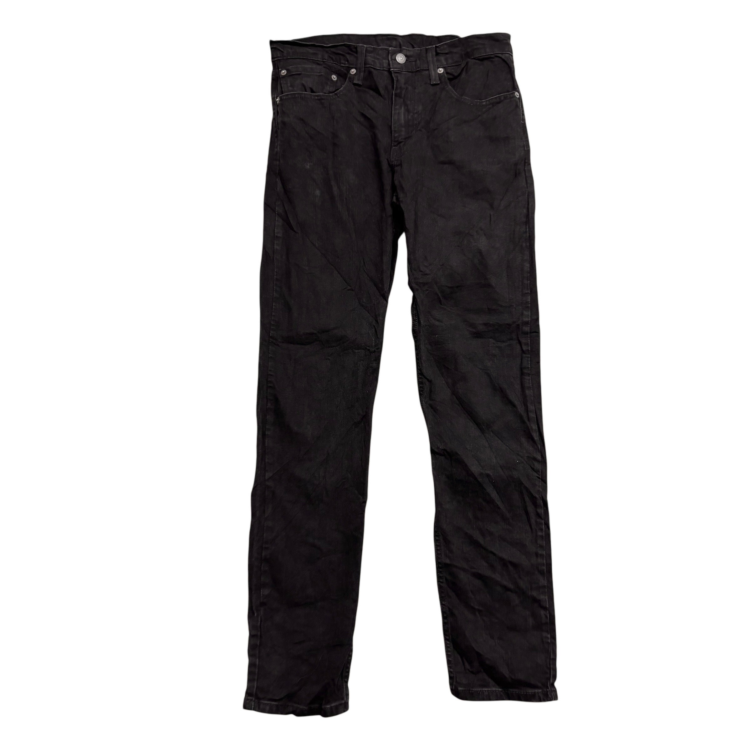 Levis 512 Jeans W32 L33 Mens Black Slim Tapered Fit Stretch Denim (E)